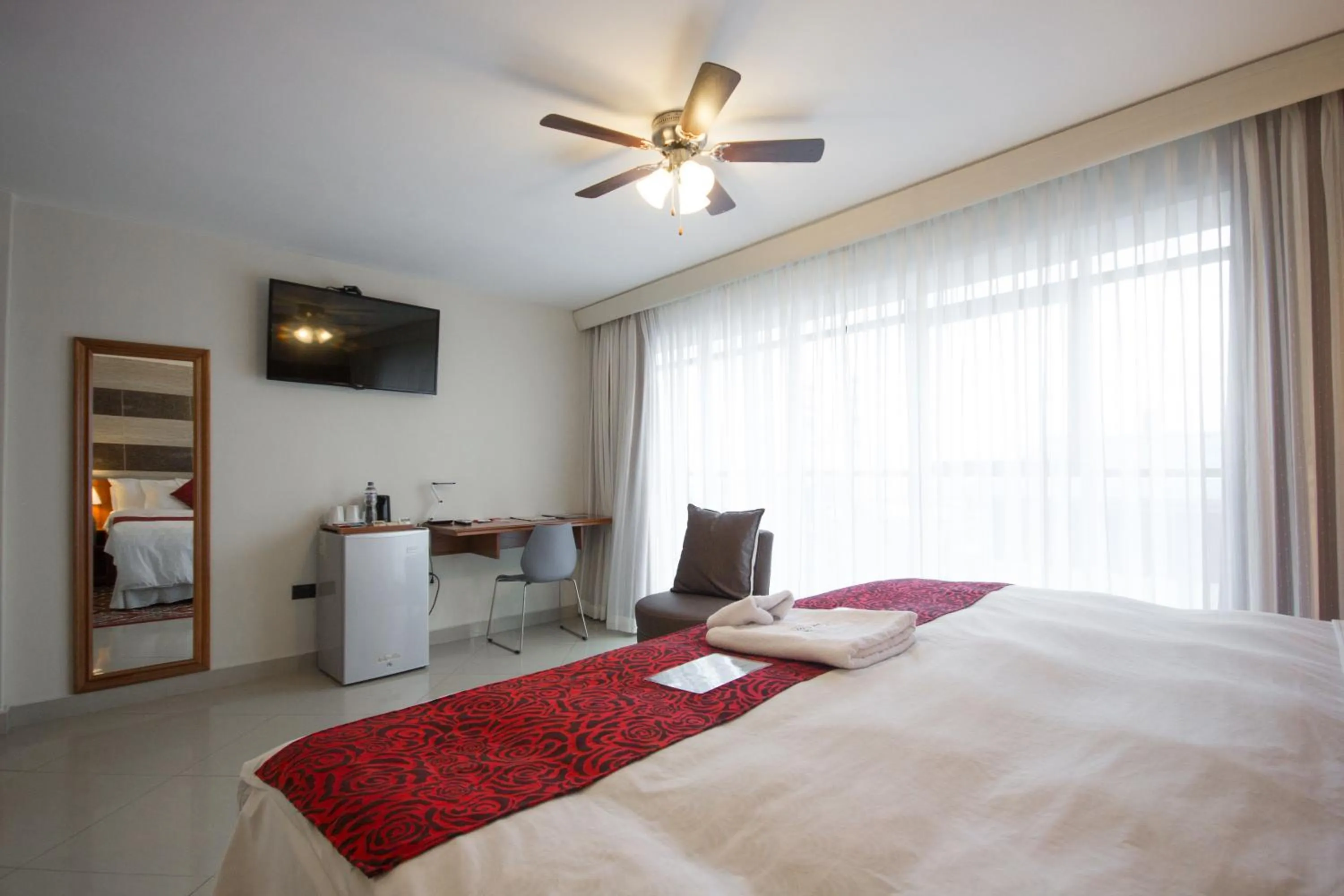 Bed in Samiria Jungle Hotel