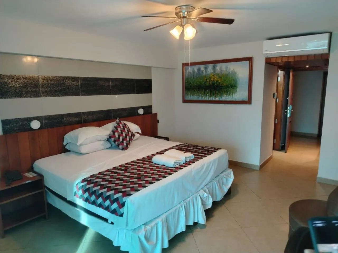 Bed in Samiria Jungle Hotel