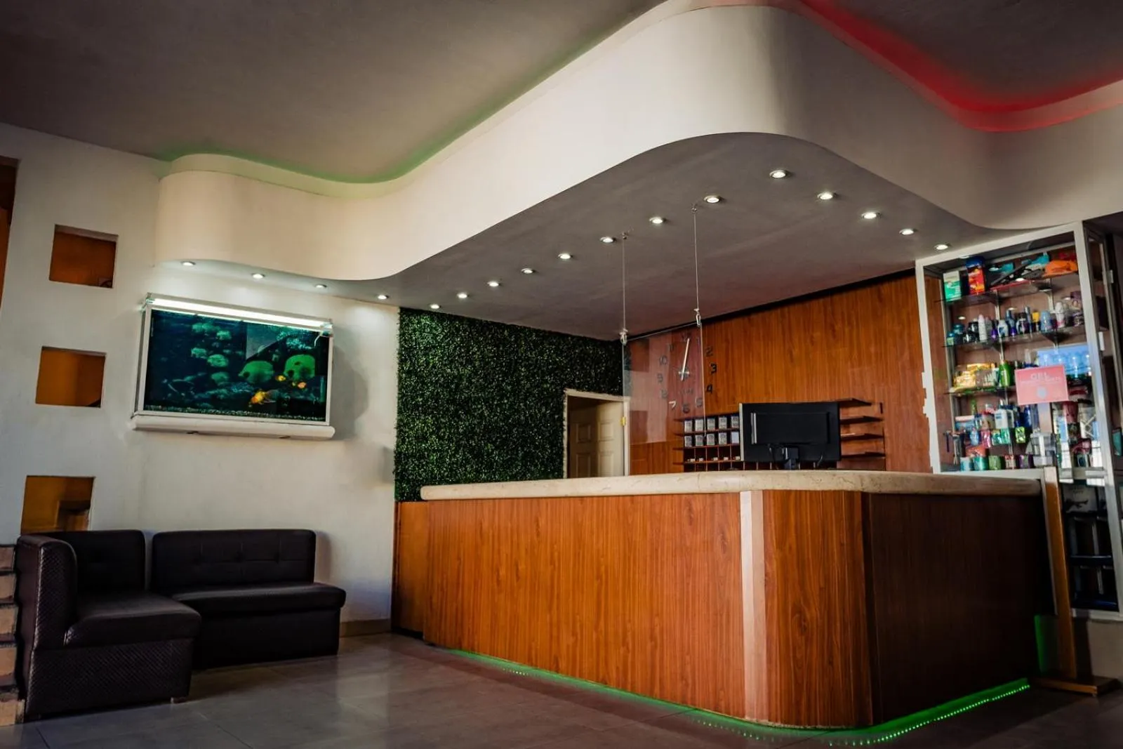 Lobby or reception in Hotel Azucena