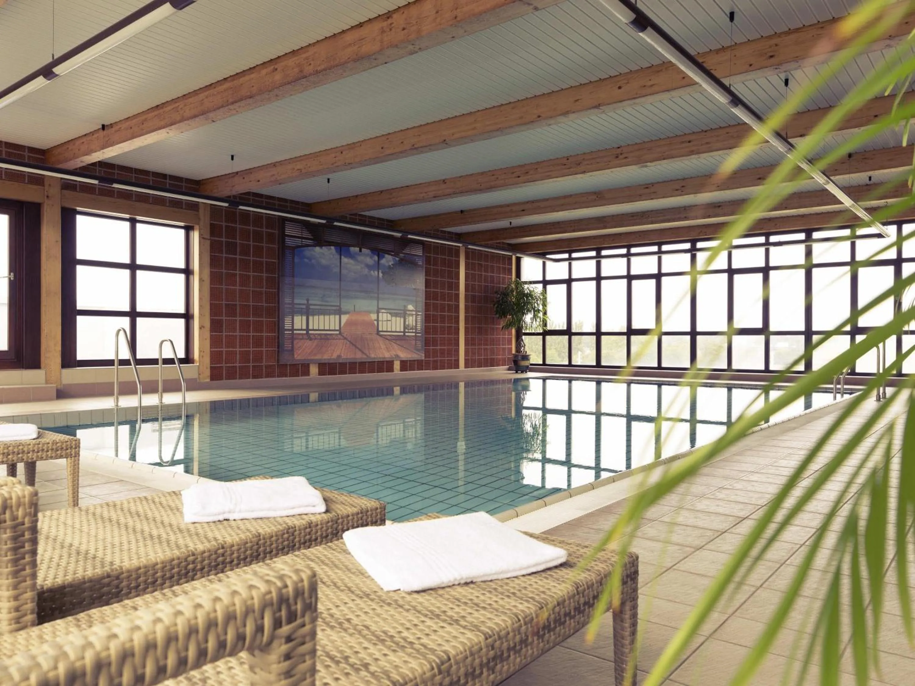 Pool view in Mercure Hotel am Messeplatz Offenburg