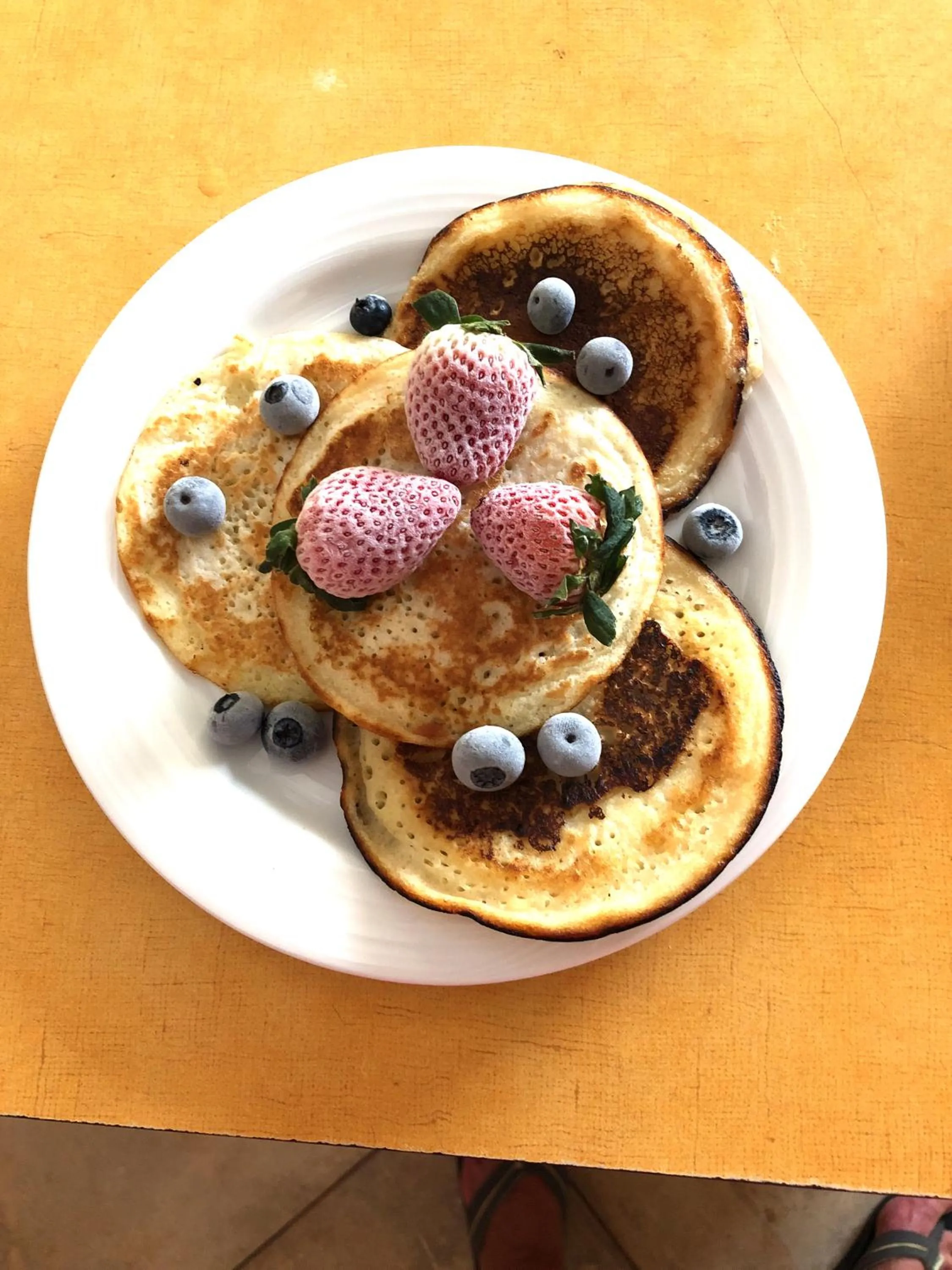 American breakfast in Hotel Boutique Playa Canela Ecuador