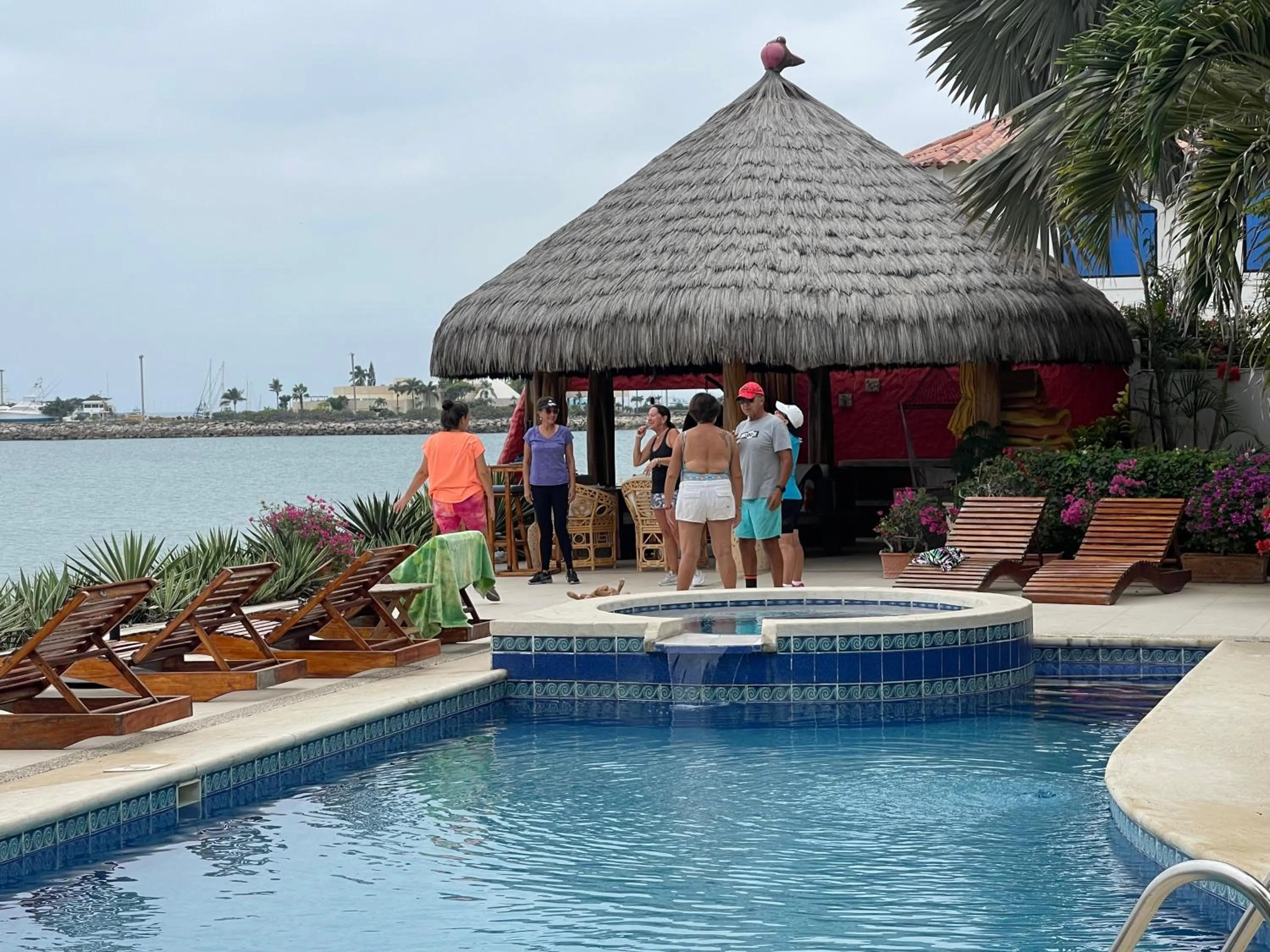 Garden view in Hotel Boutique Playa Canela Ecuador