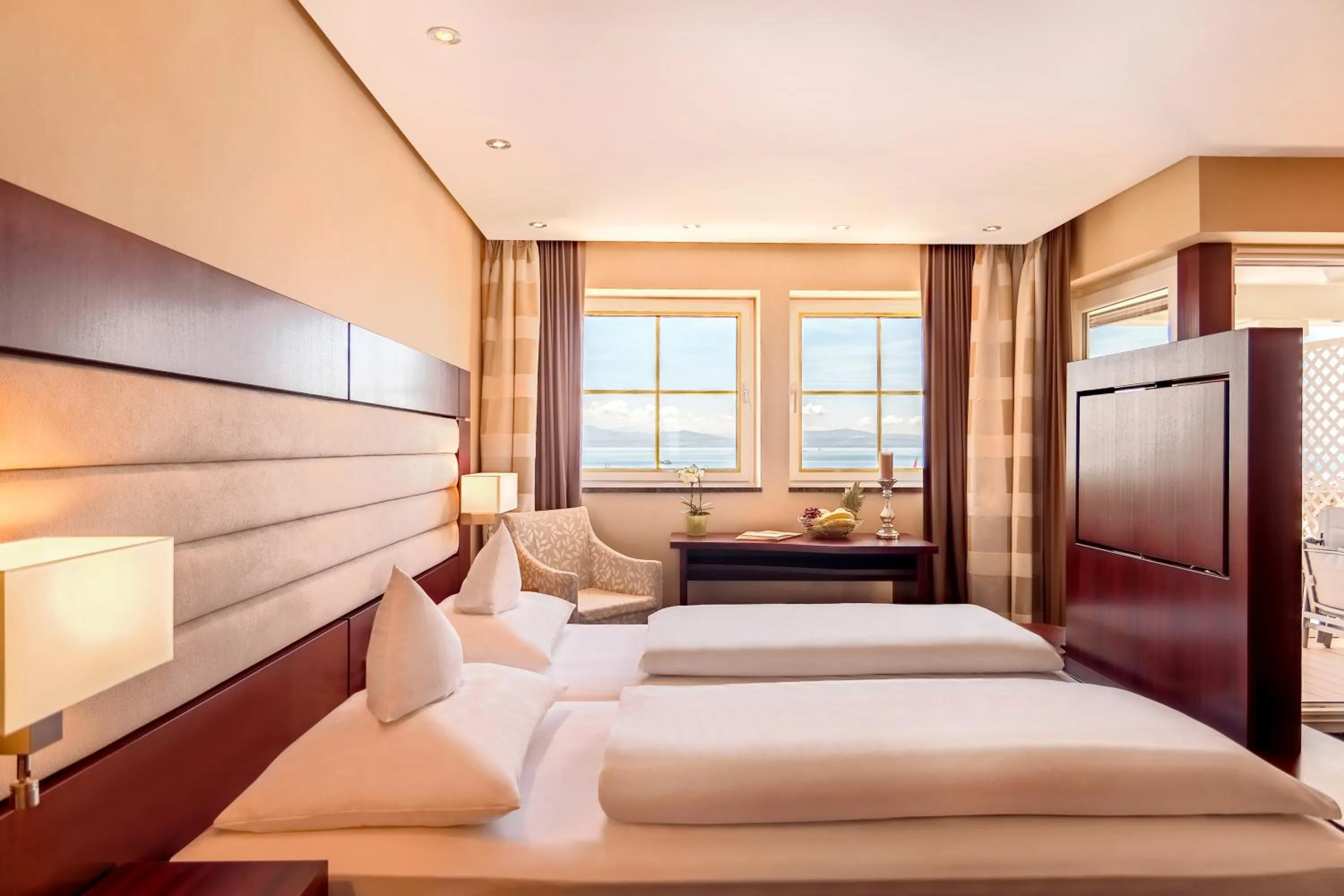 Photo of the whole room, Bed in Akzent Hotel Löwen