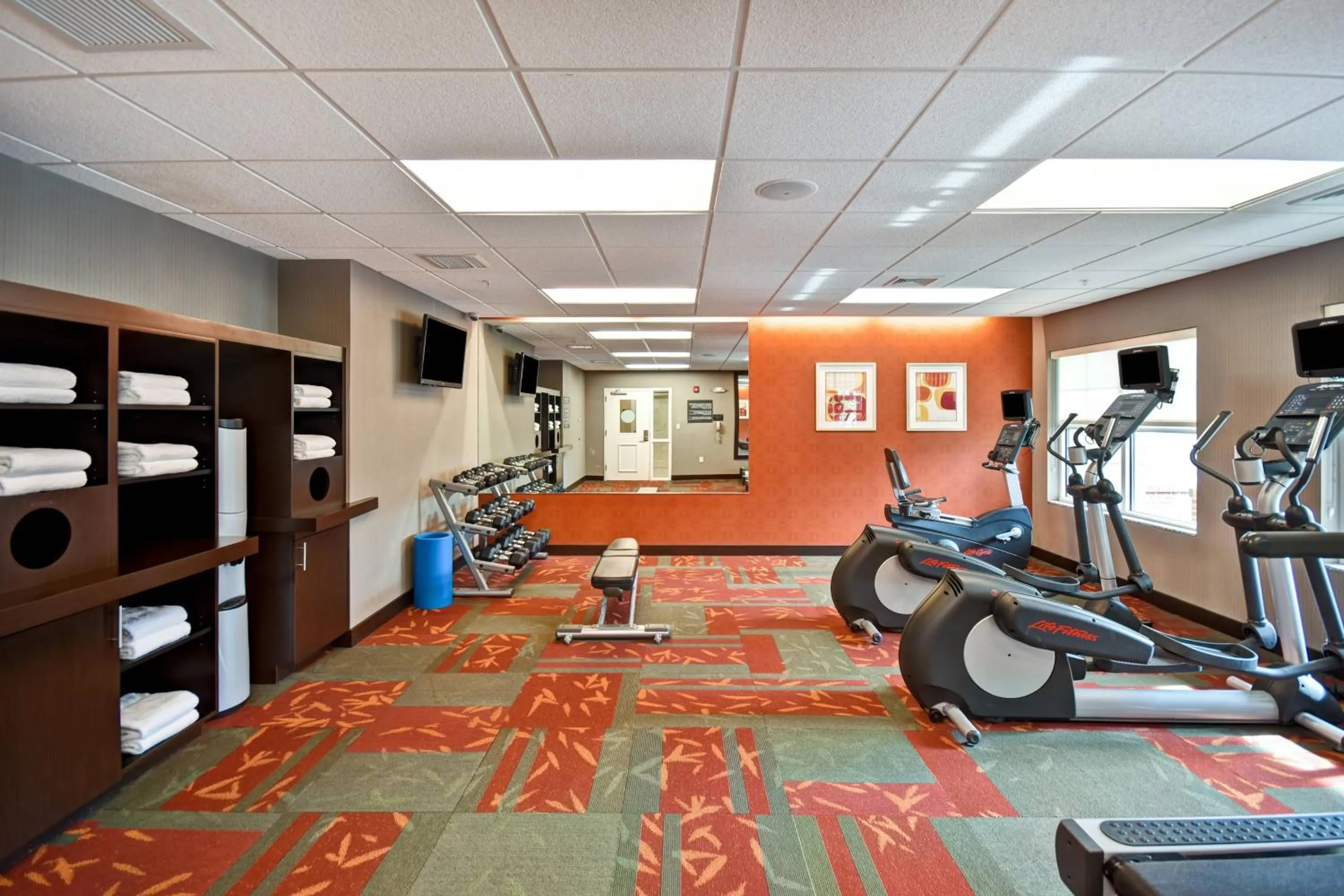 Fitness centre/facilities in Residence Inn by Marriott Springfield Chicopee
