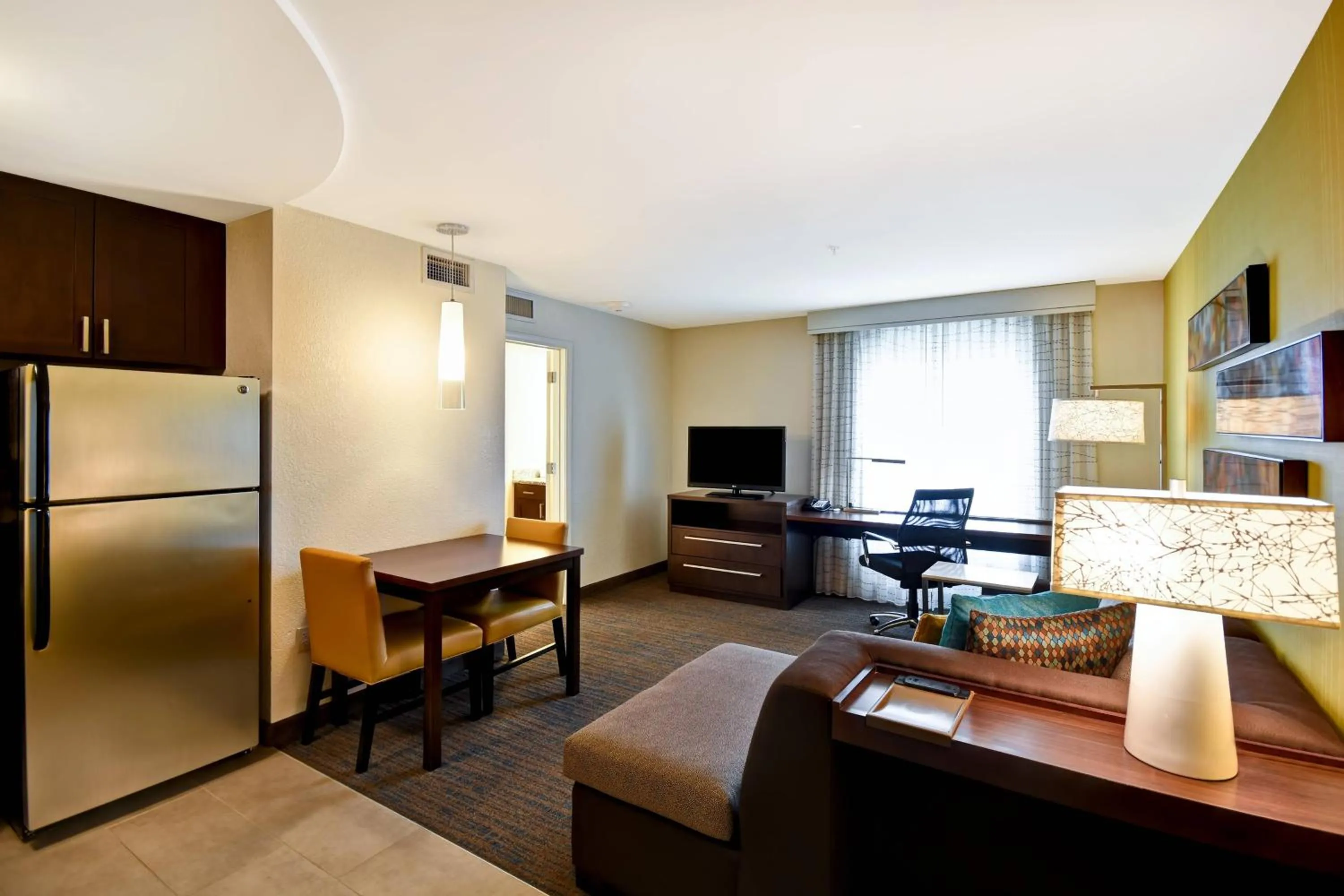Living room, Bed in Residence Inn by Marriott Springfield Chicopee