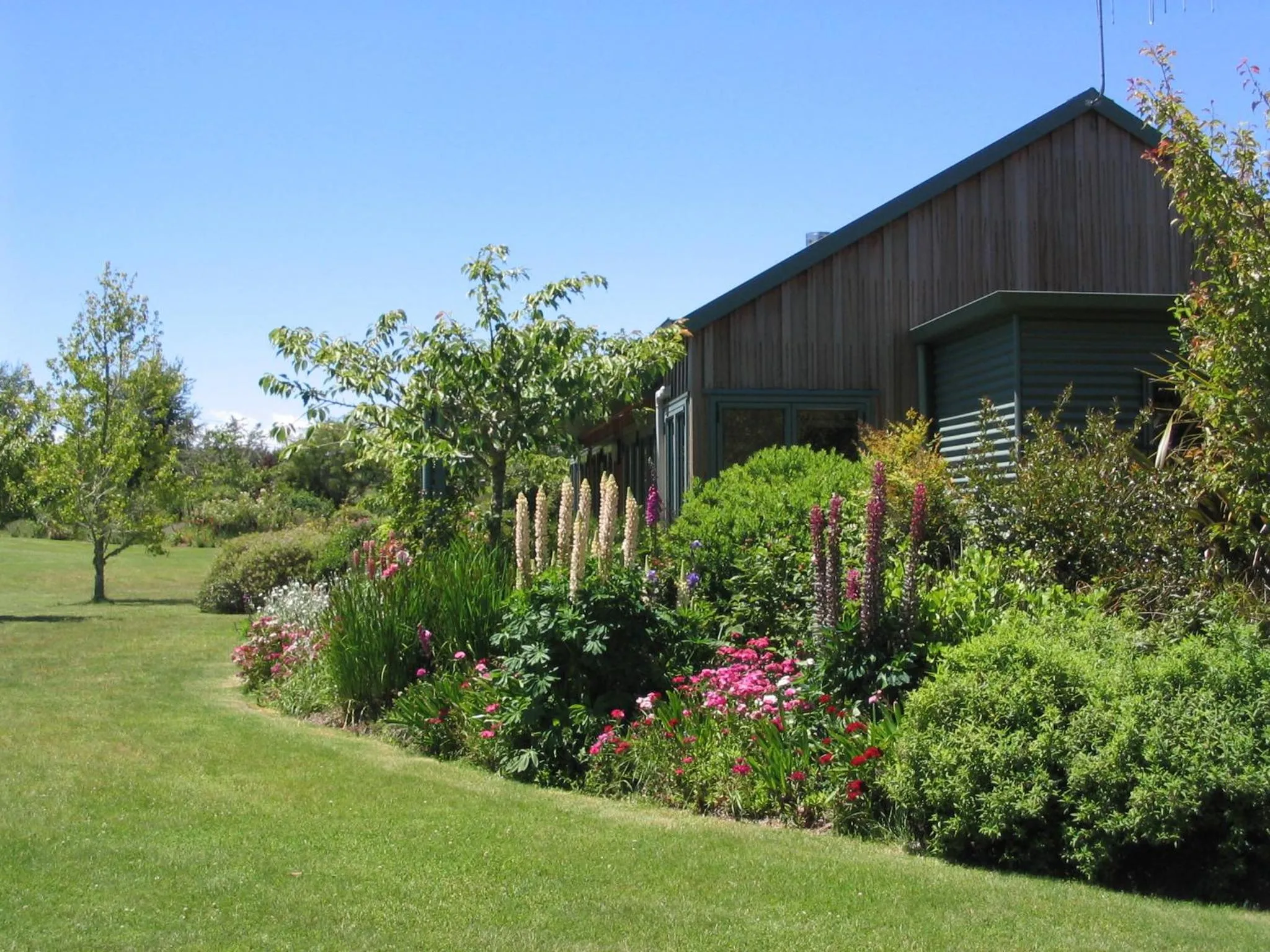 Garden in Whakaipo Lodge