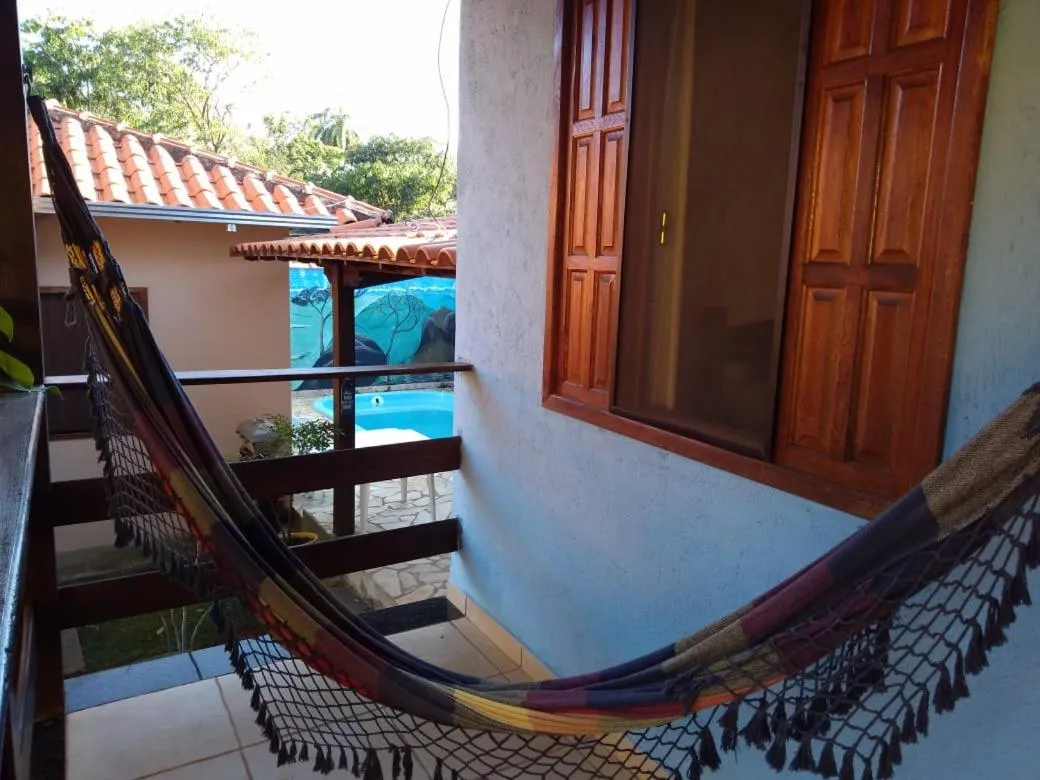 Pool view in Pousada Licuri
