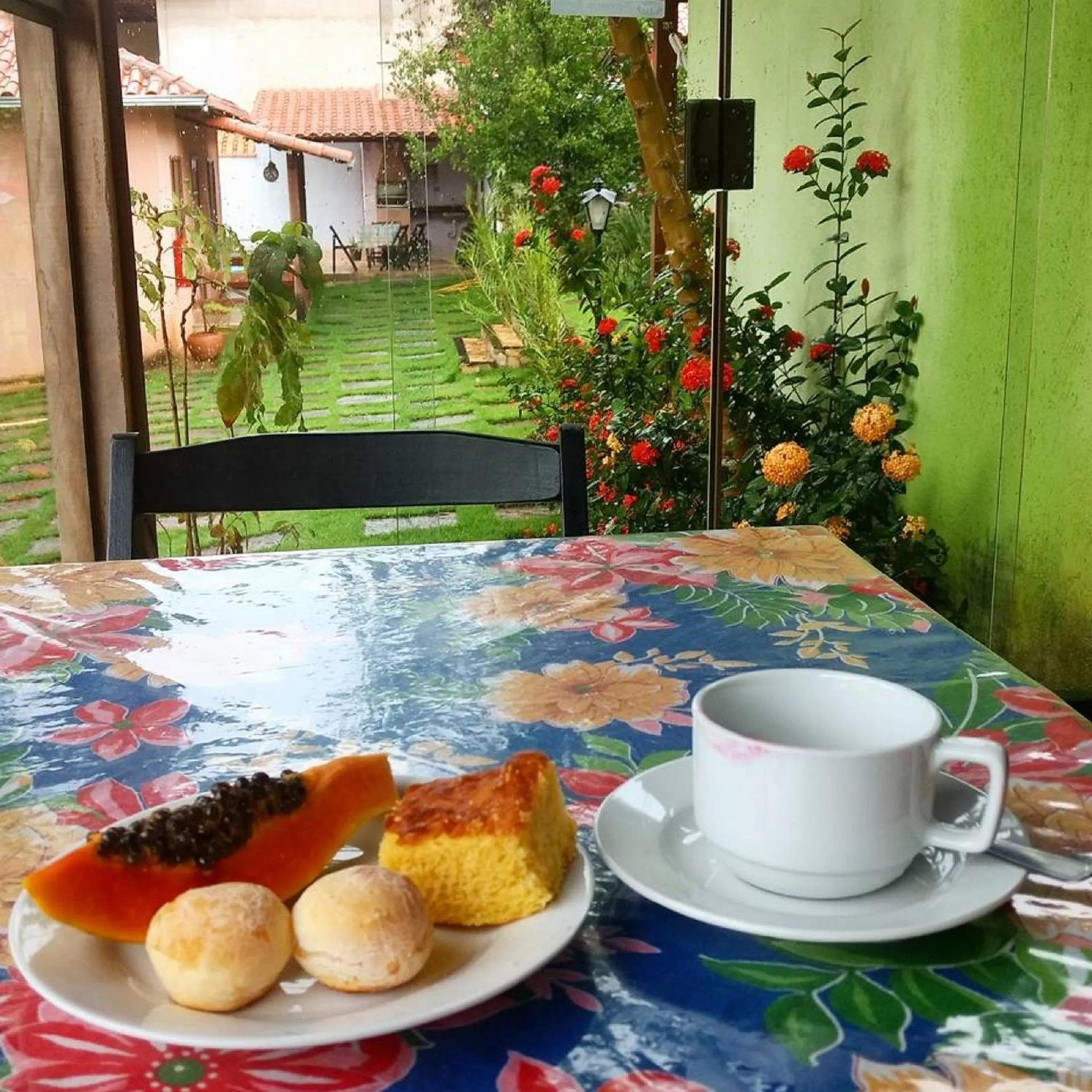 Garden view in Pousada Licuri