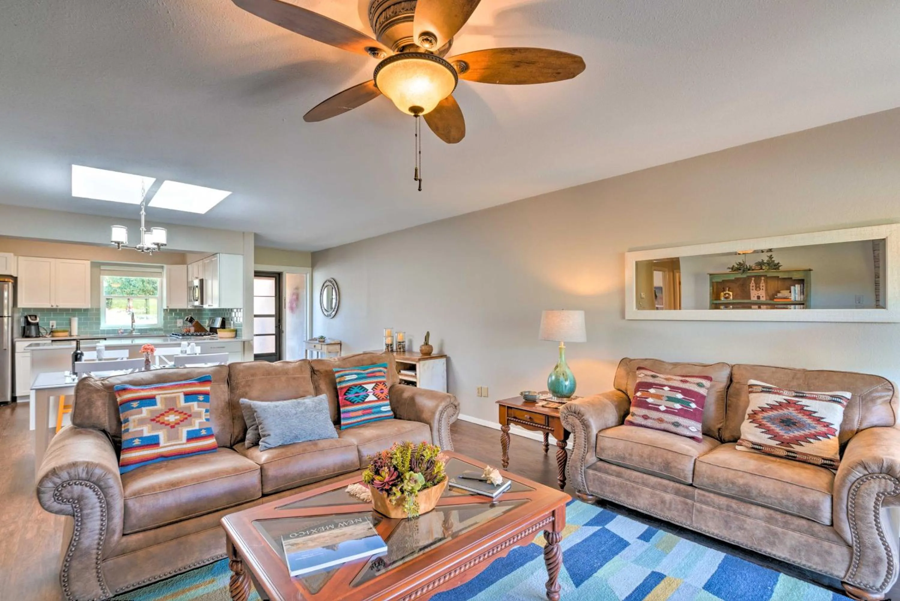 Bright Ruidoso Condo with Deck and Golf Course Views!