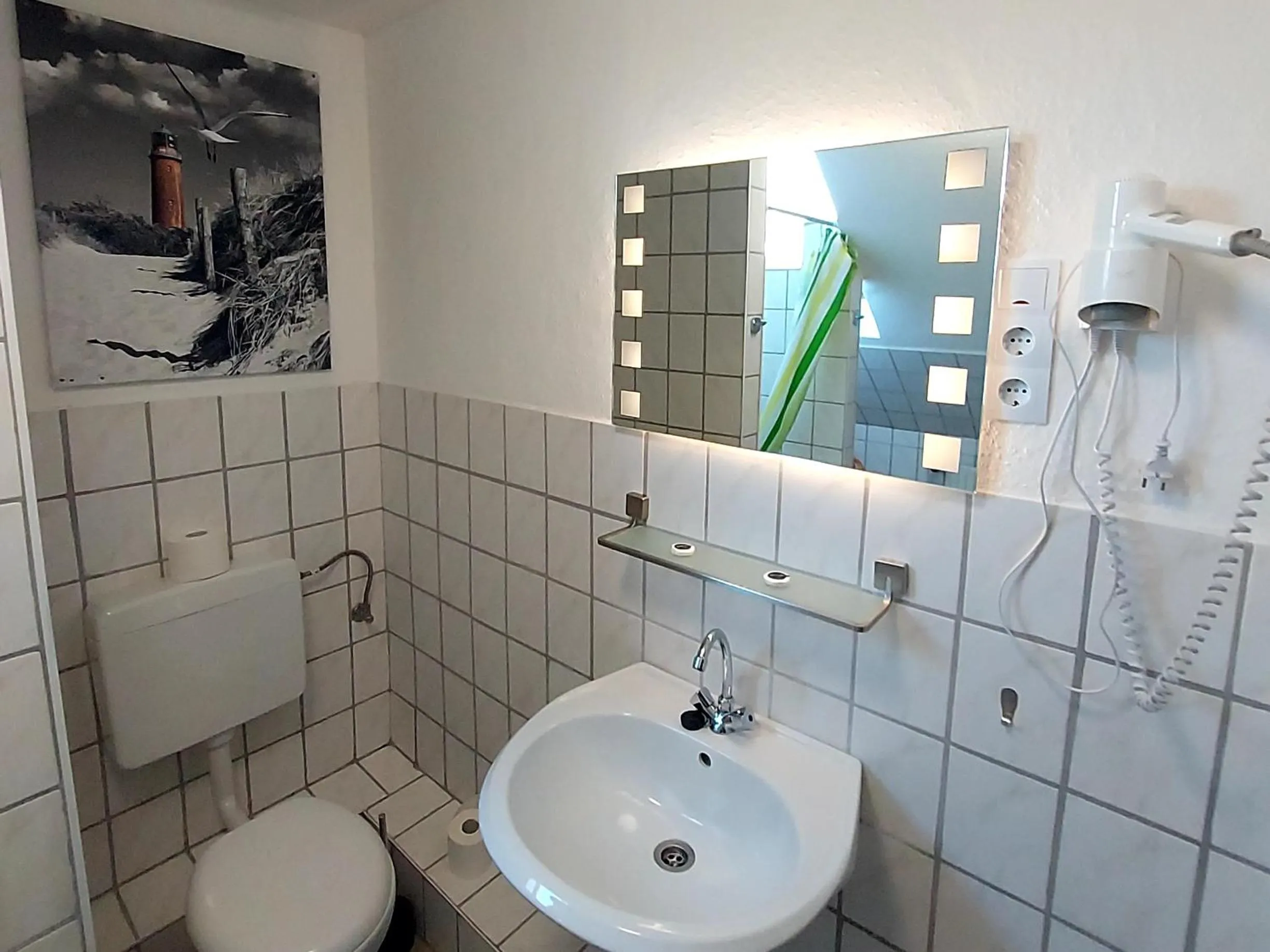Toilet in Landgasthof "Hotel zum Norden"