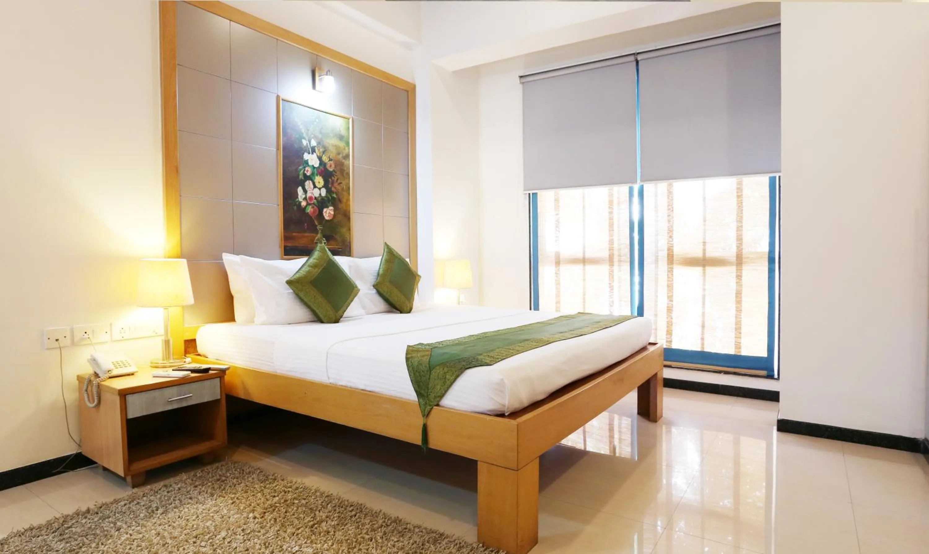 Bed in Treebo Edha Suites Koramangala
