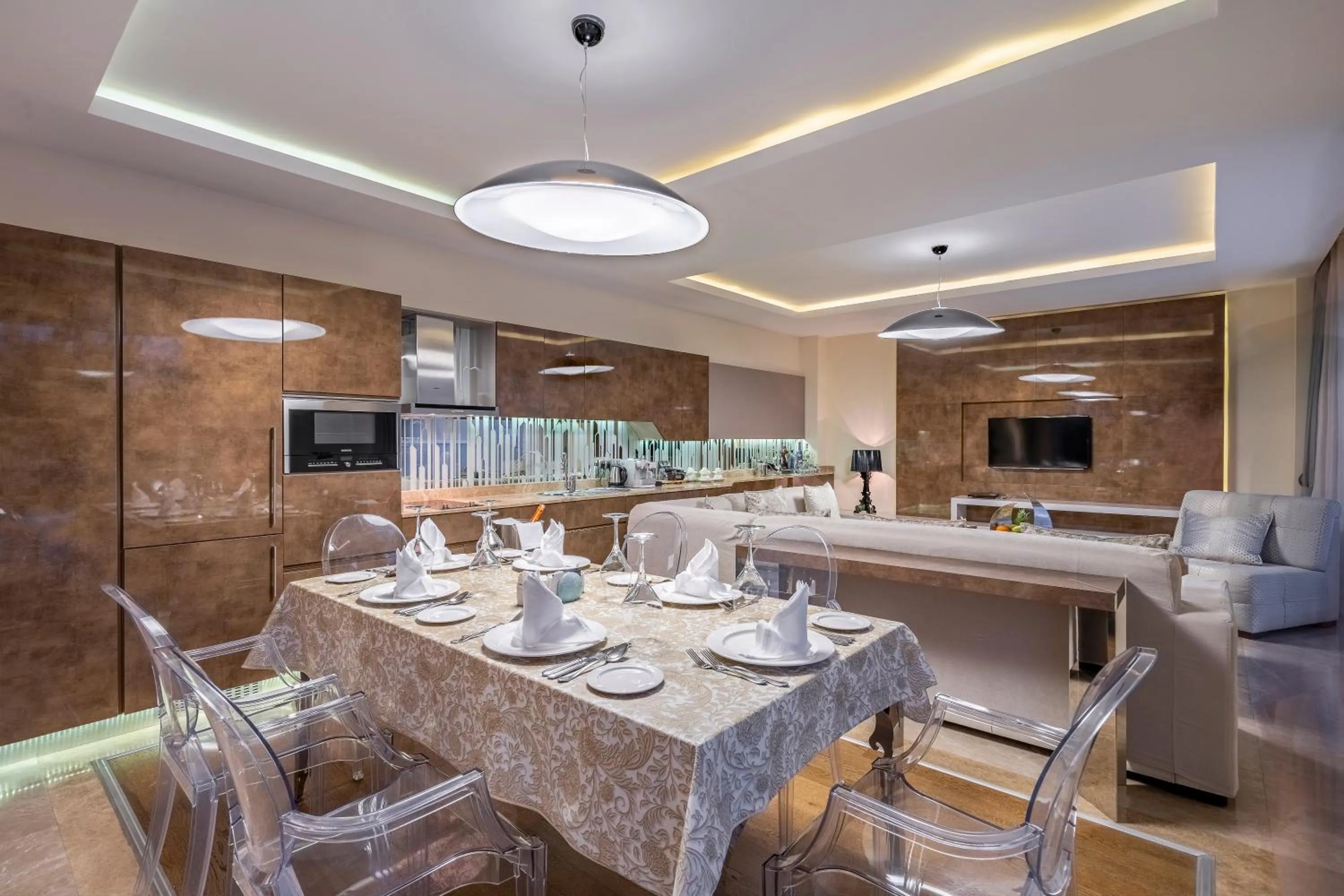 Living room in Bellis Deluxe Hotel & Heated for Winter Aqua Park