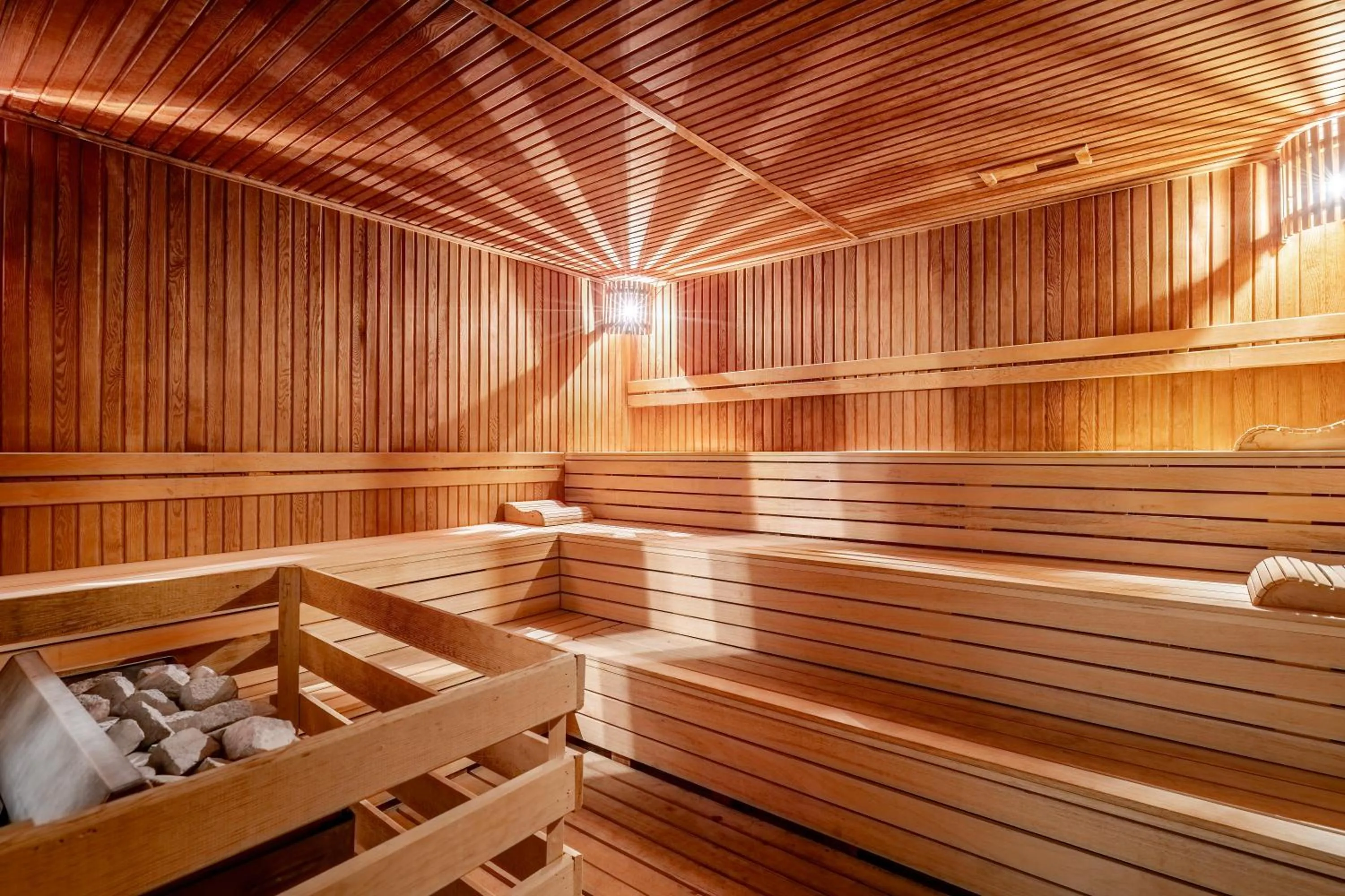 Sauna in Bellis Deluxe Hotel & Heated for Winter Aqua Park