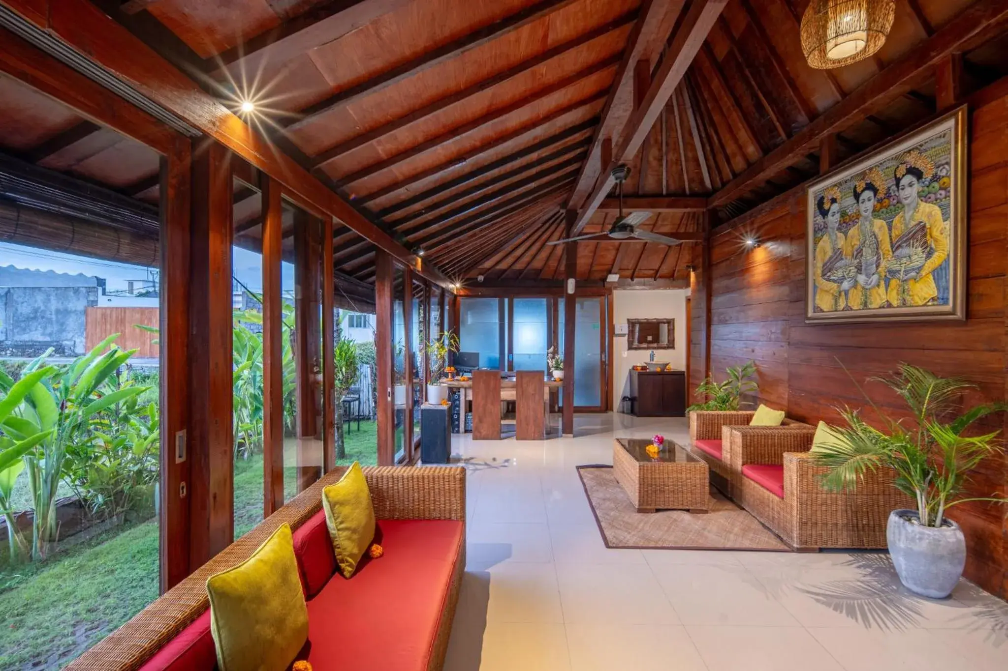 Lobby or reception in Nyanyi Sanctuary Villa Tabanan by Ini Vie Hospitality Lobby or reception in Nyanyi Sanctuary Villa Tabanan by Ini Vie Hospitality