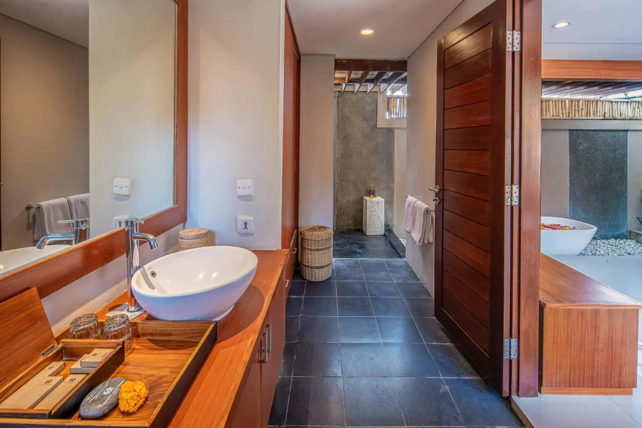Bathroom in Nyanyi Sanctuary Villa Tabanan by Ini Vie Hospitality Bathroom in Nyanyi Sanctuary Villa Tabanan by Ini Vie Hospitality
