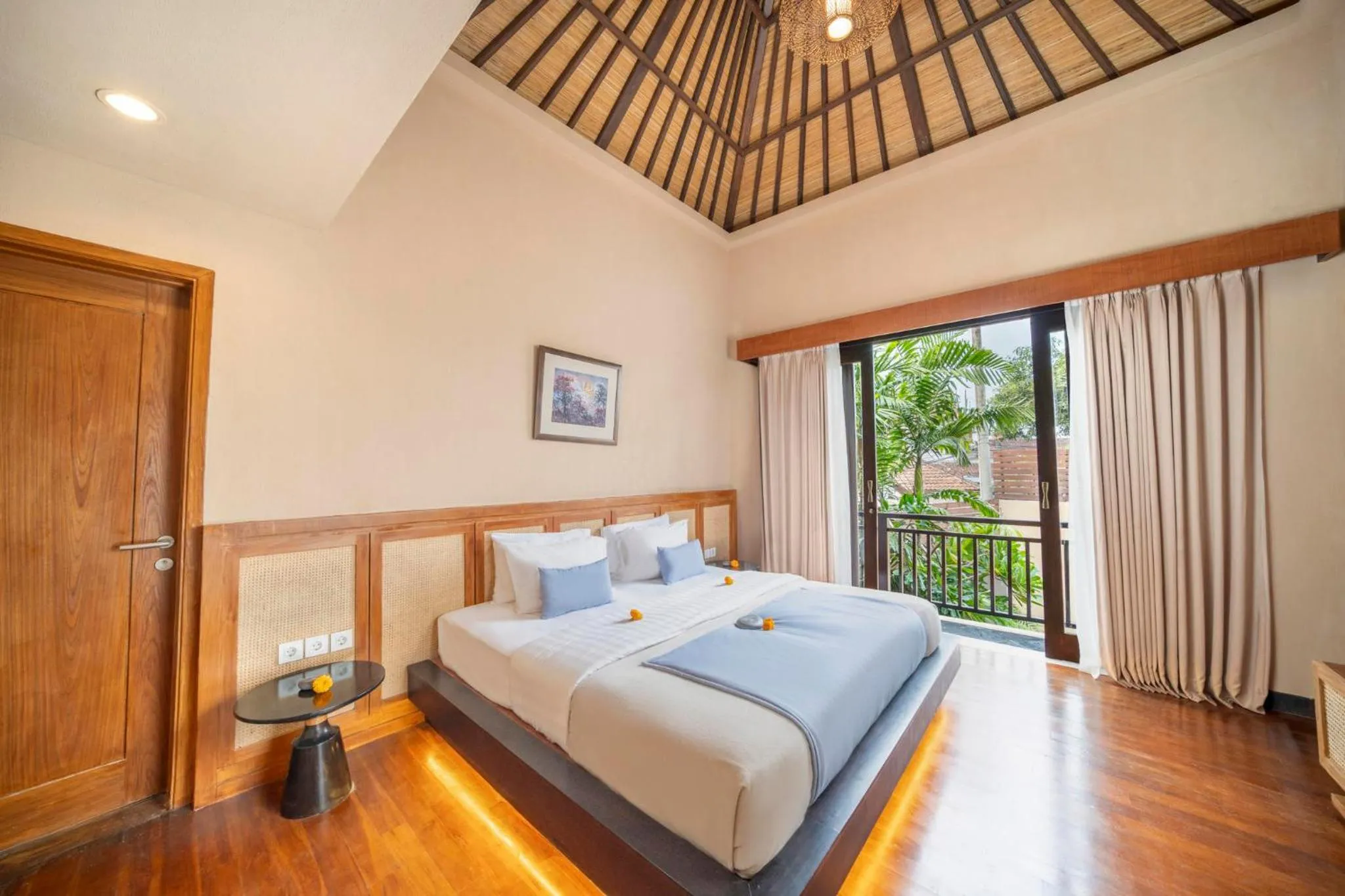 Bedroom, Bed in Nyanyi Sanctuary Villa Tabanan by Ini Vie Hospitality