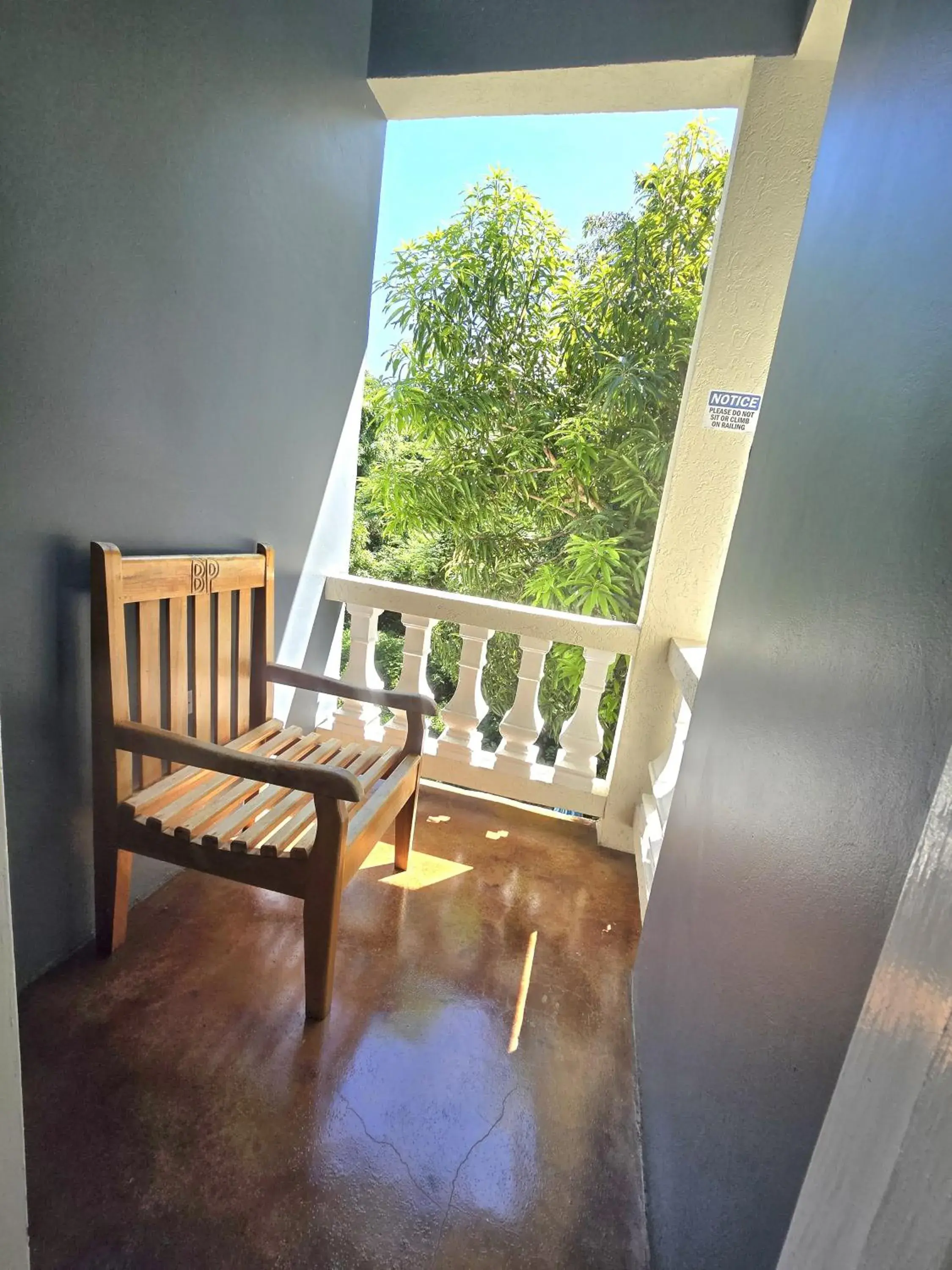 Balcony/Terrace in Blue Paloma Bed & Breakfast Balcony/Terrace in Blue Paloma Bed & Breakfast