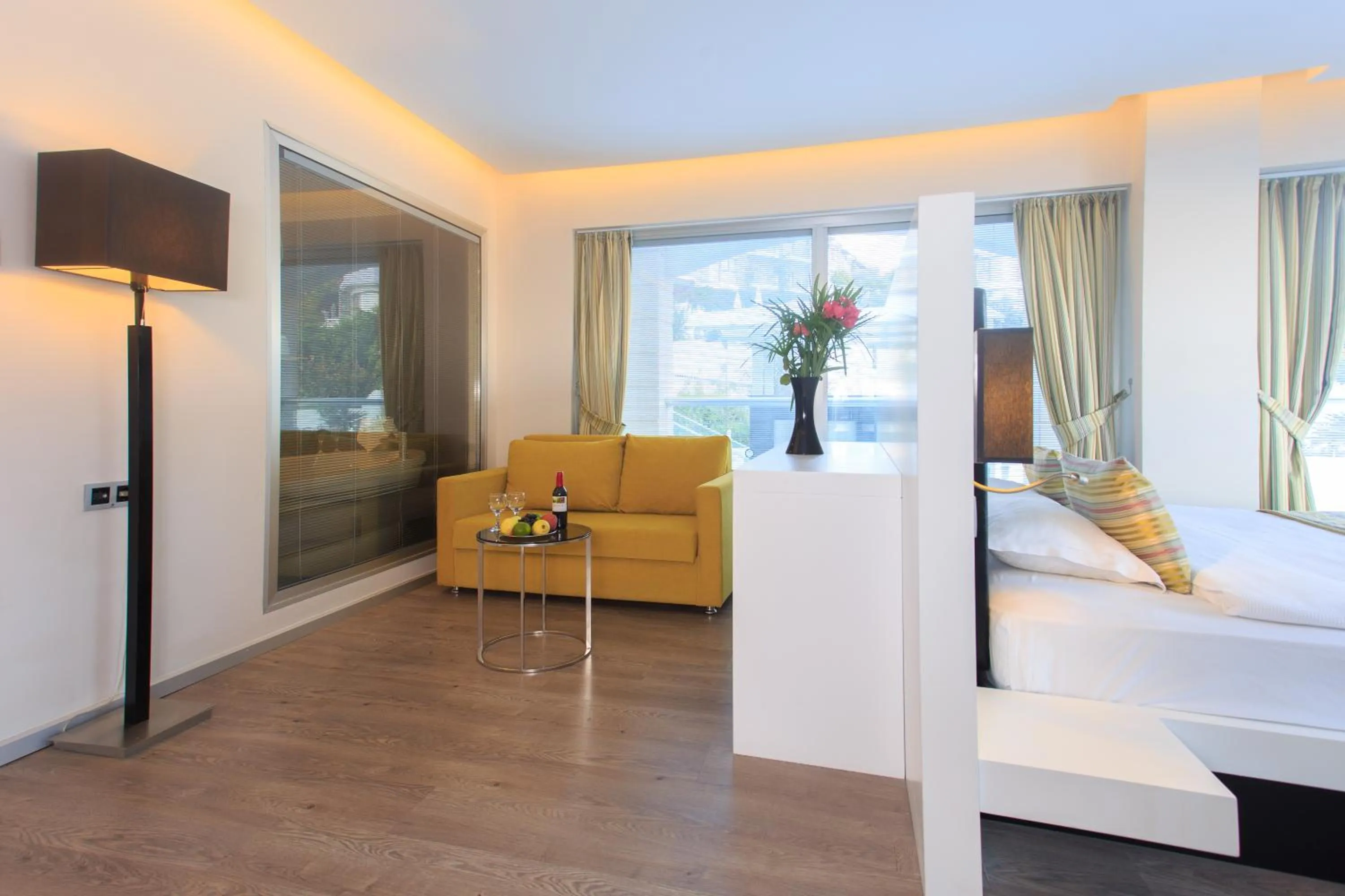 Bed in Orka Sunlife Resort Hotel and Aquapark