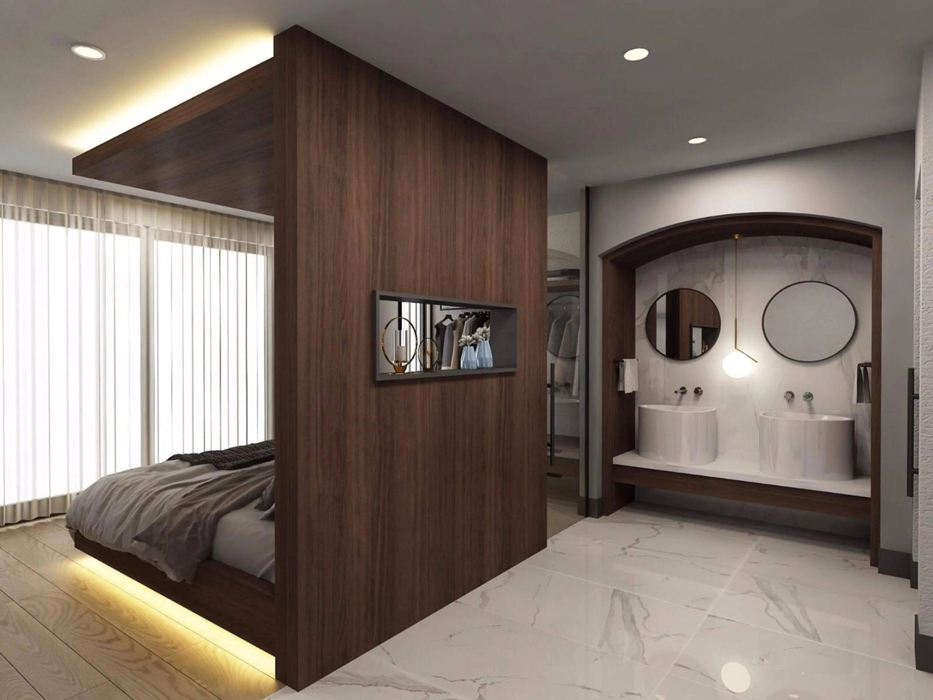 Bed in Orka Sunlife Resort Hotel and Aquapark