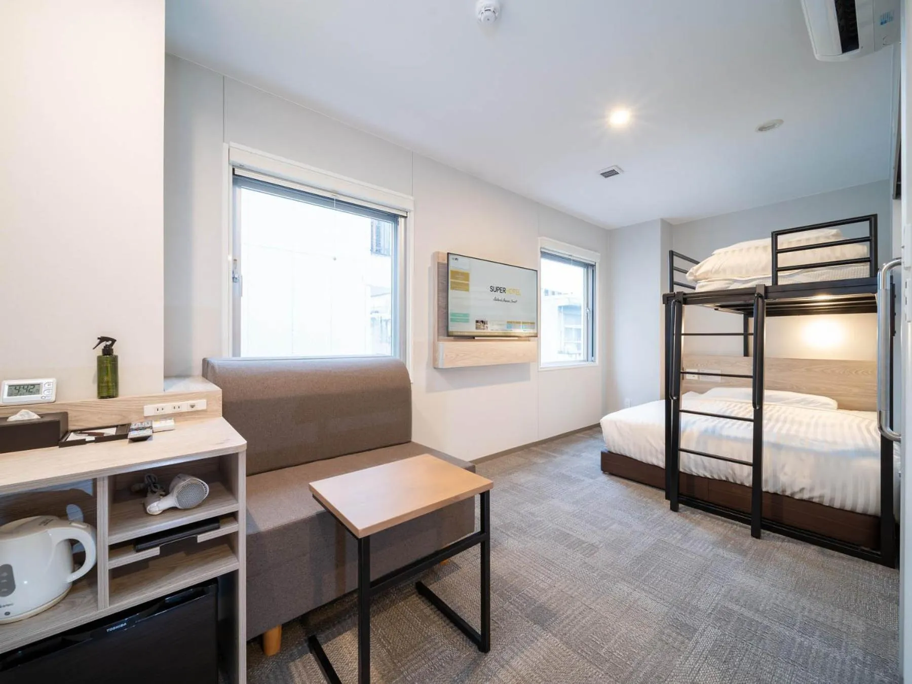 Photo of the whole room, Bed in Super Hotel Marugame Ekimae