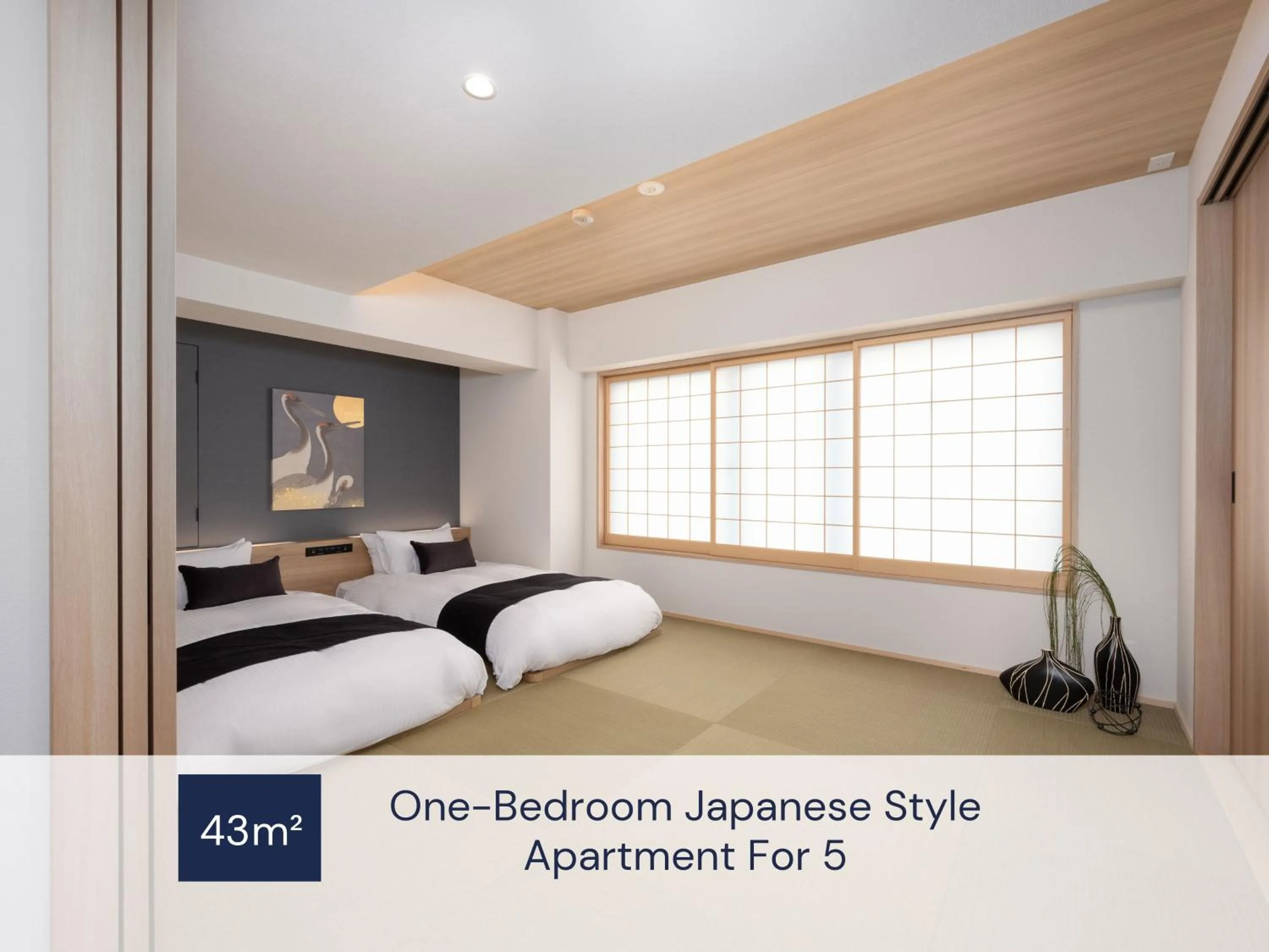 Photo of the whole room, Bed in MIMARU Osaka Shinsaibashi West