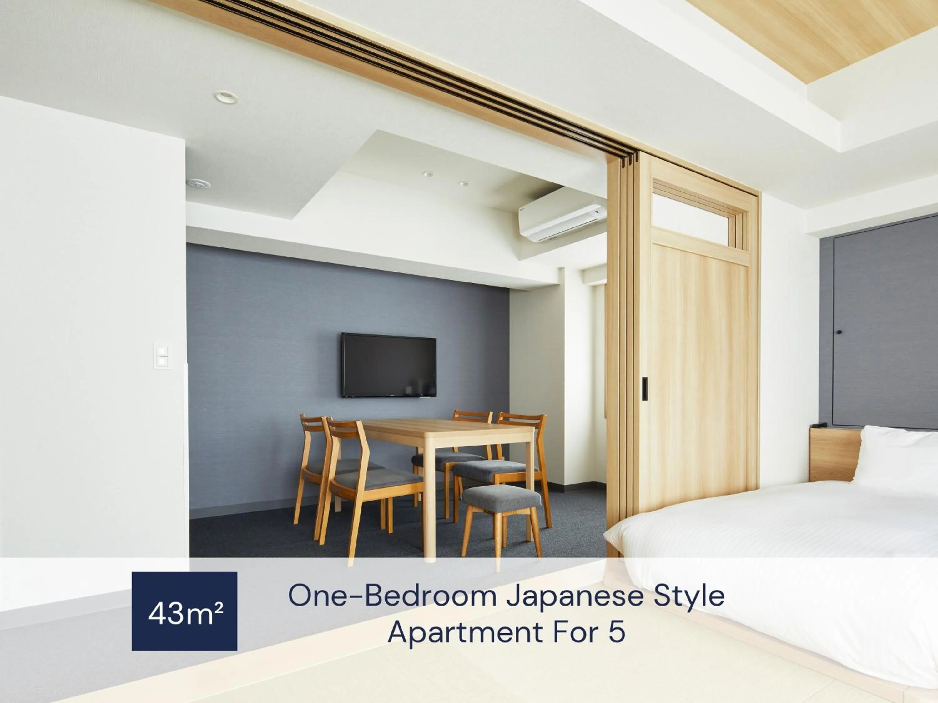 Photo of the whole room, Bed in MIMARU Osaka Shinsaibashi West