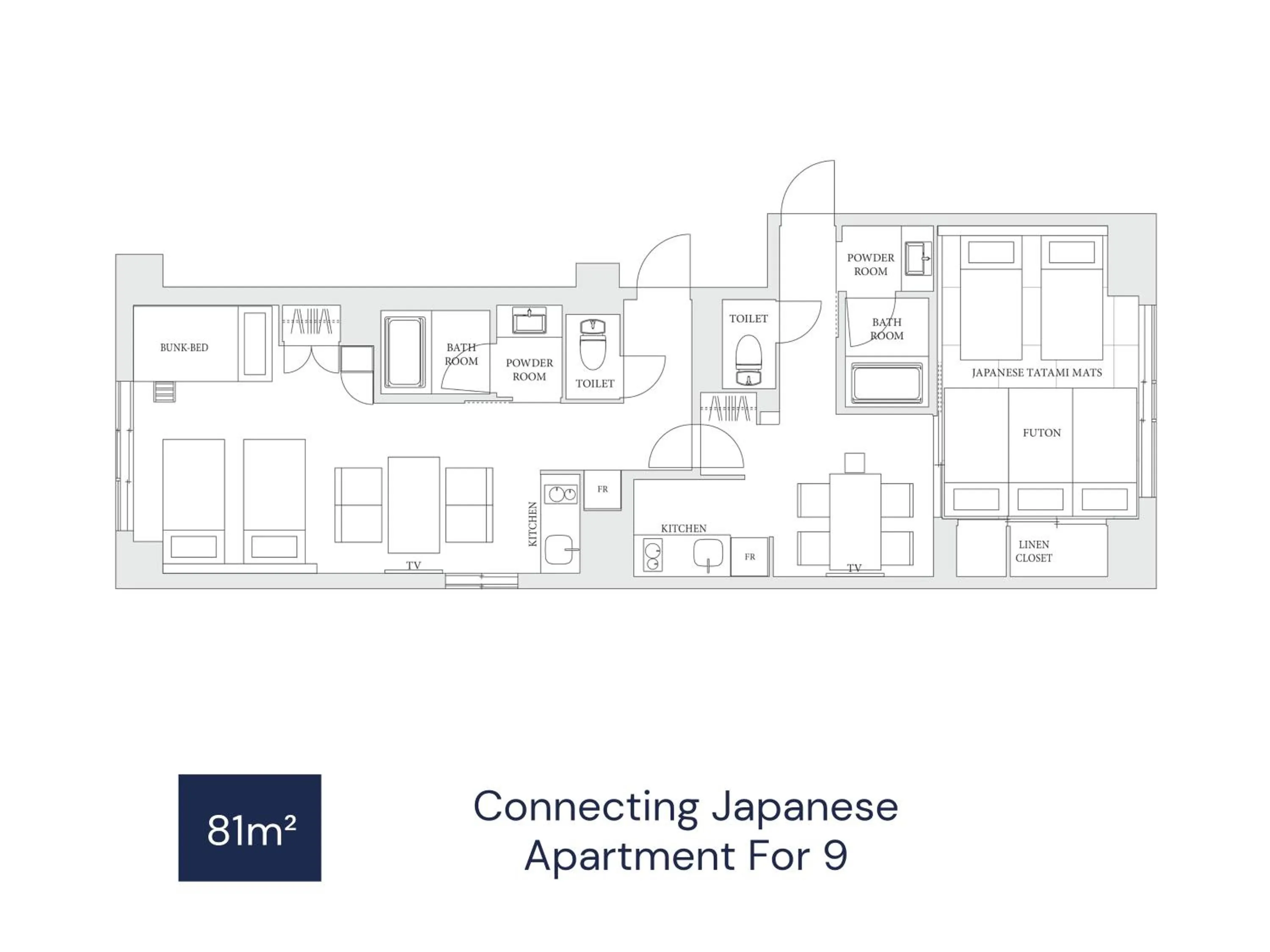 Floor plan in MIMARU Osaka Shinsaibashi West