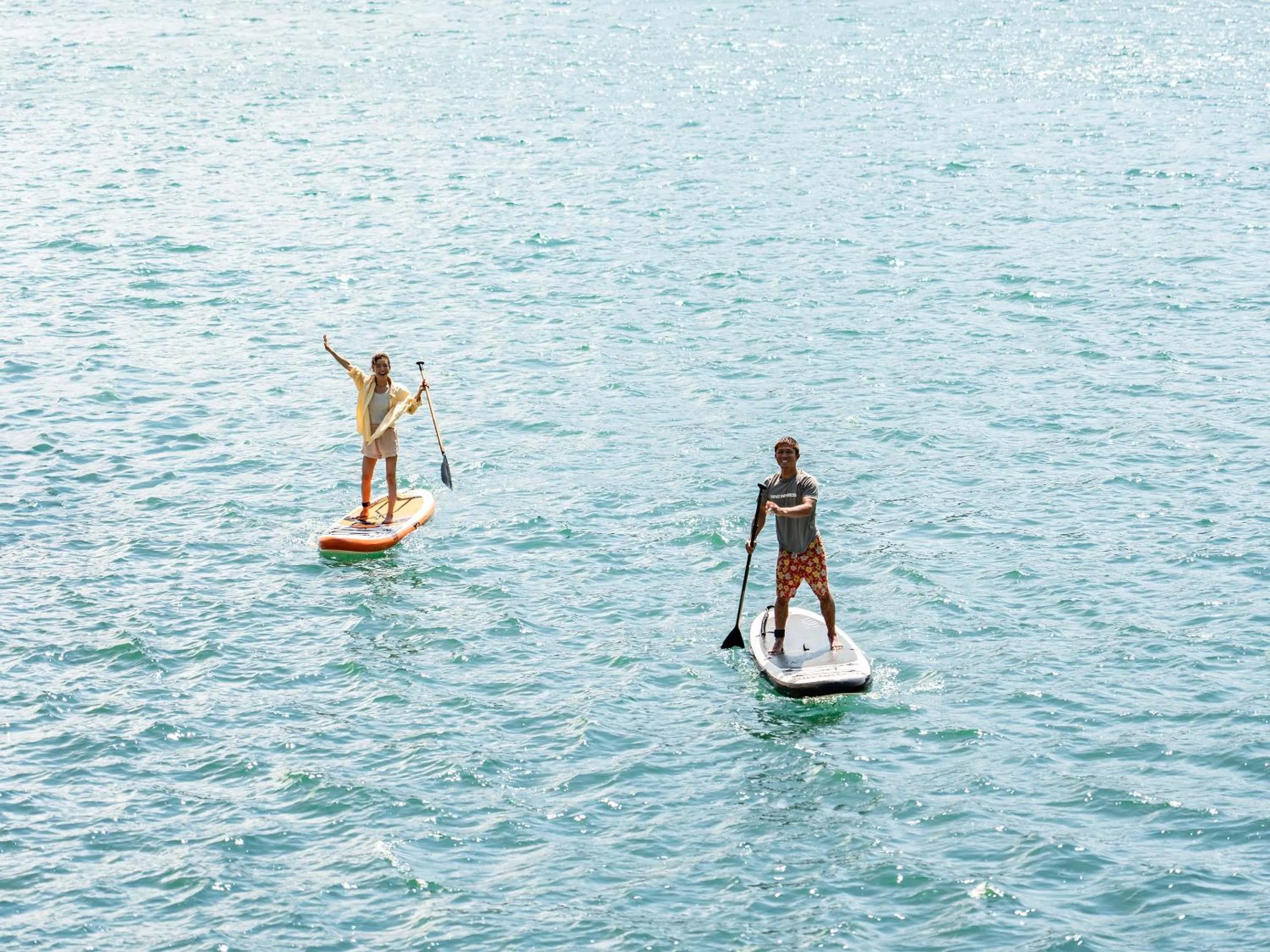 Activities in Calm Lanai Harbor