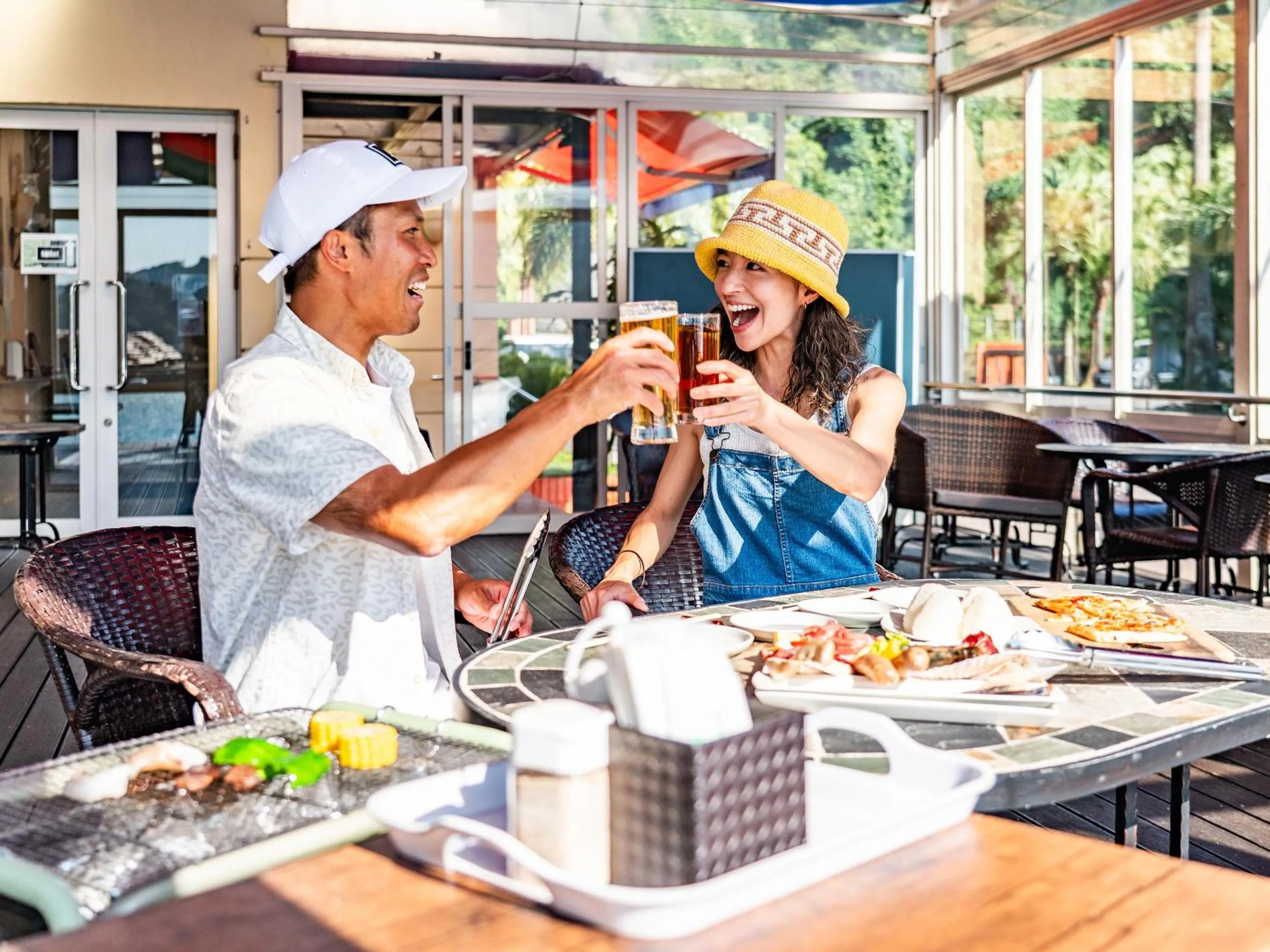 Dinner in Calm Lanai Harbor
