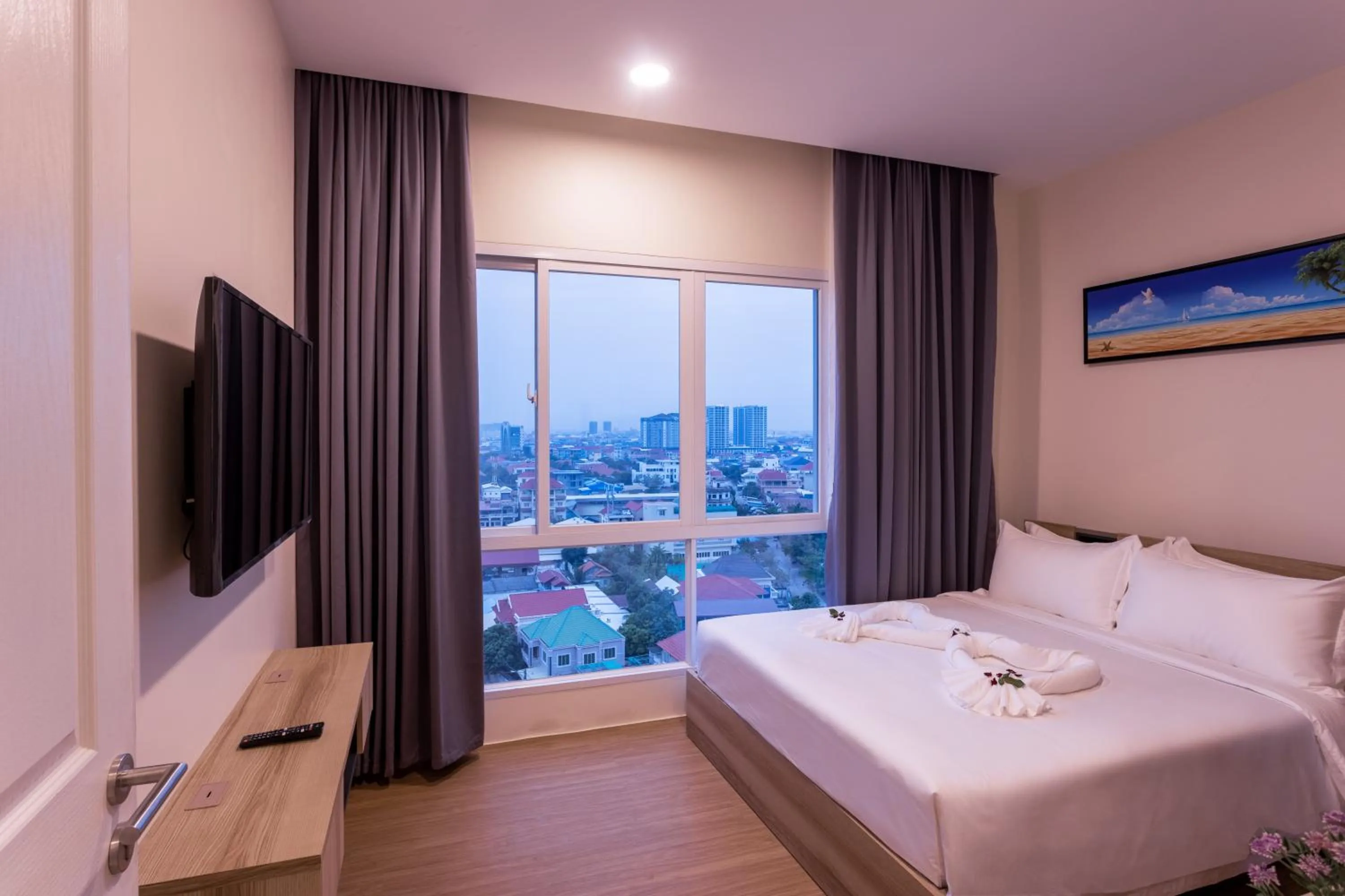 Photo of the whole room, Bed in TK VIEW HOTEL & APARTMENT