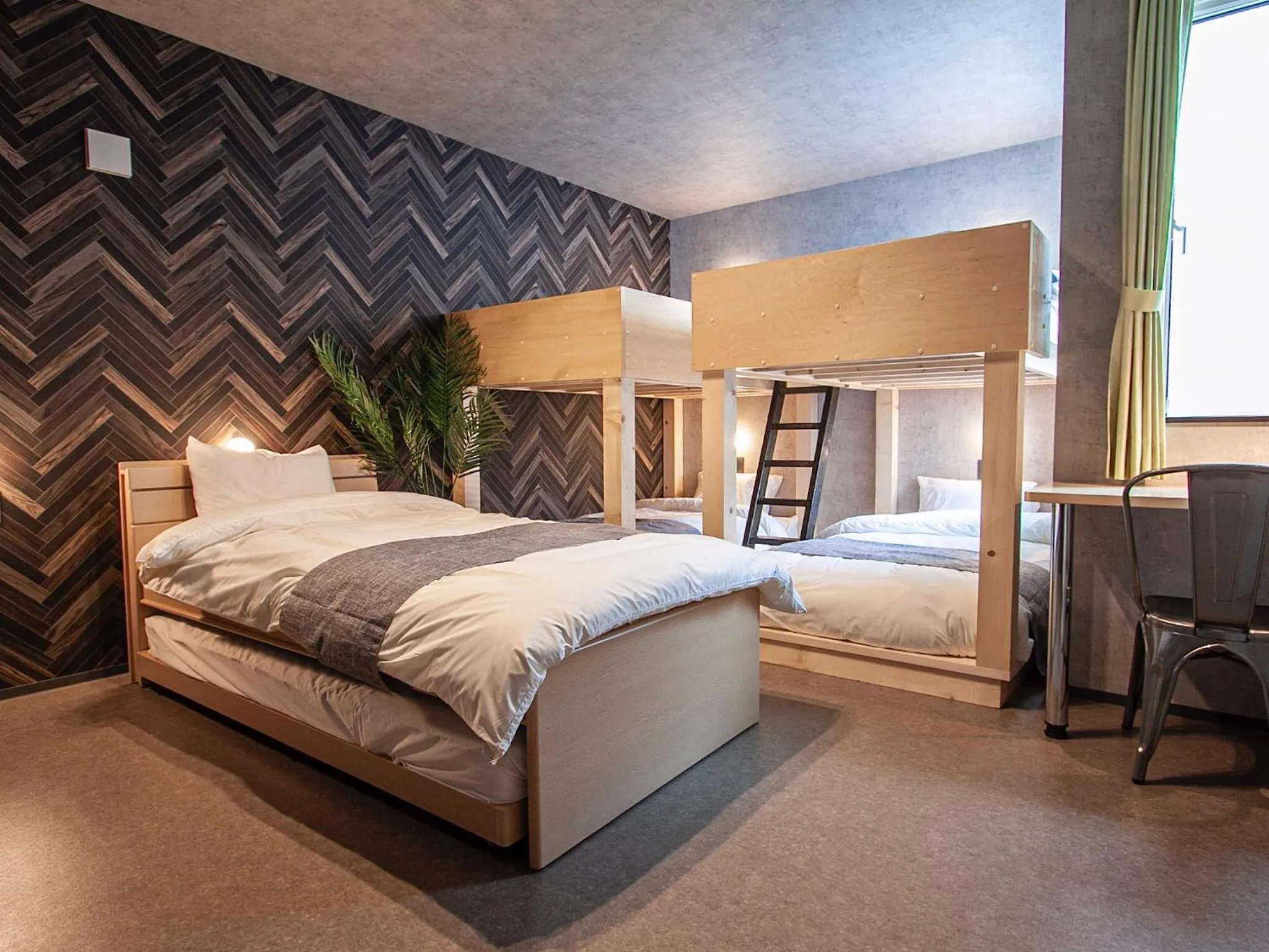 Photo of the whole room, Bed in UCHI SUSUKINO WEST by Hotel Wheat