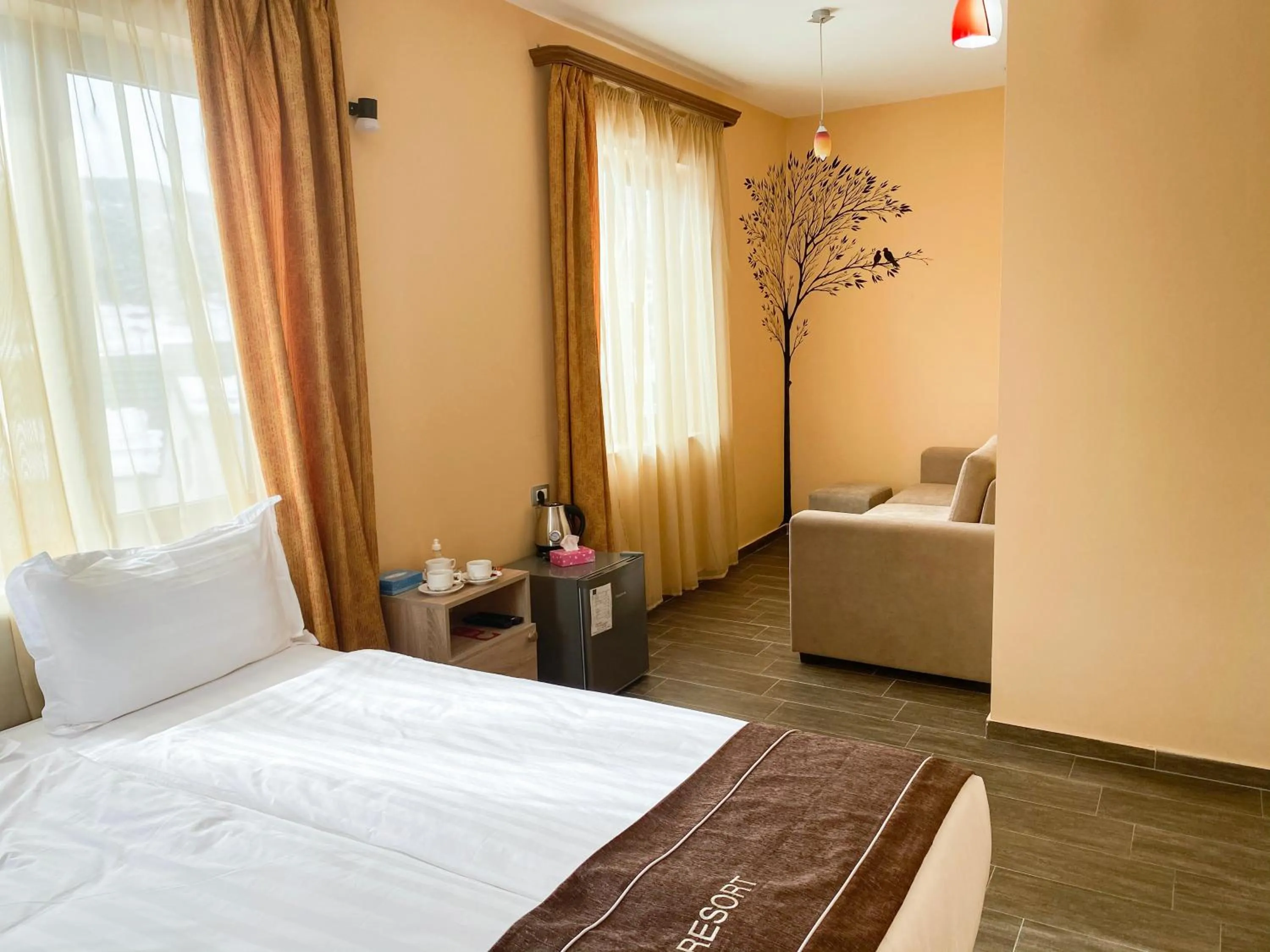 Bed in Alaska Resort