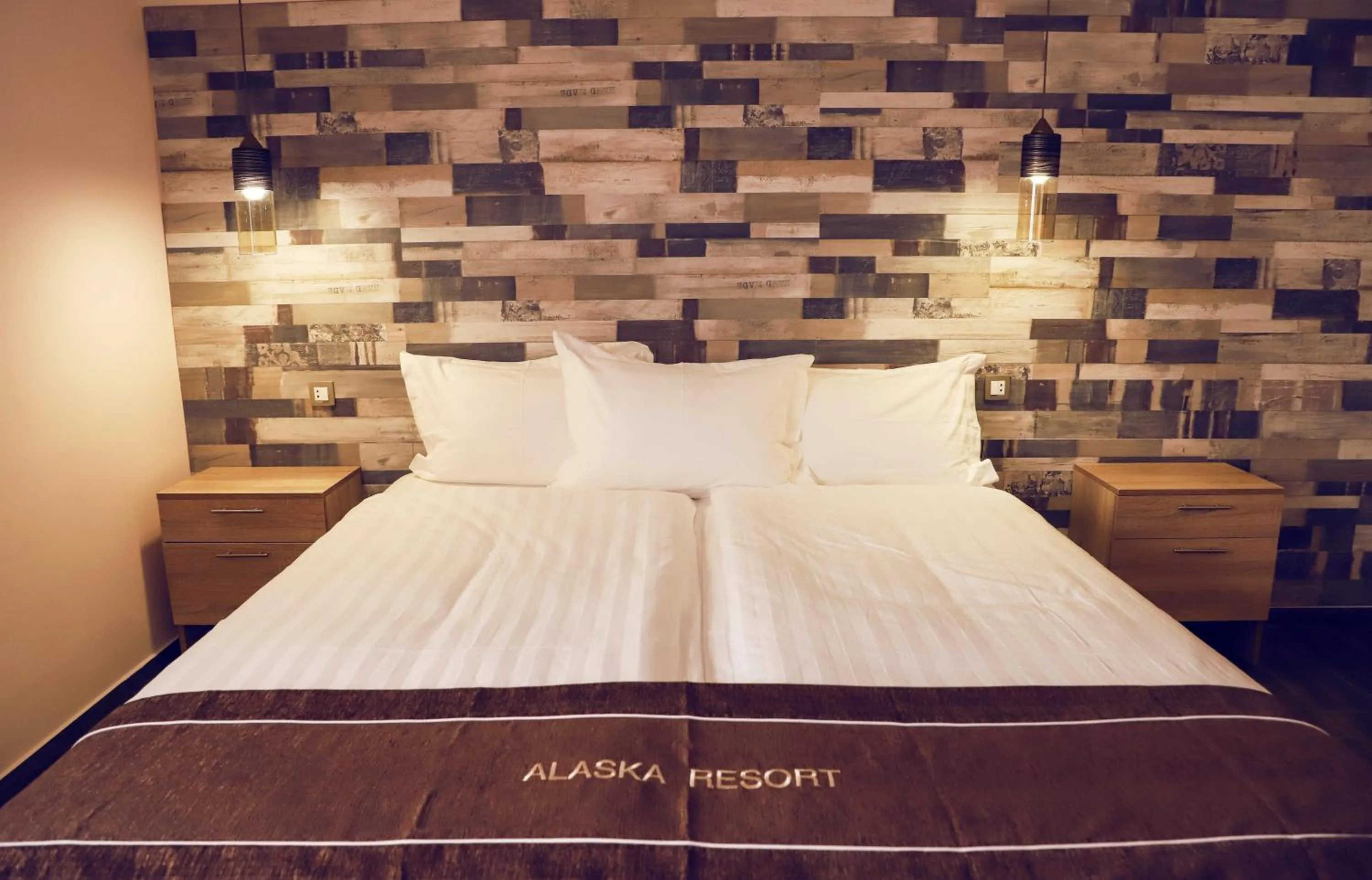 Bed in Alaska Resort