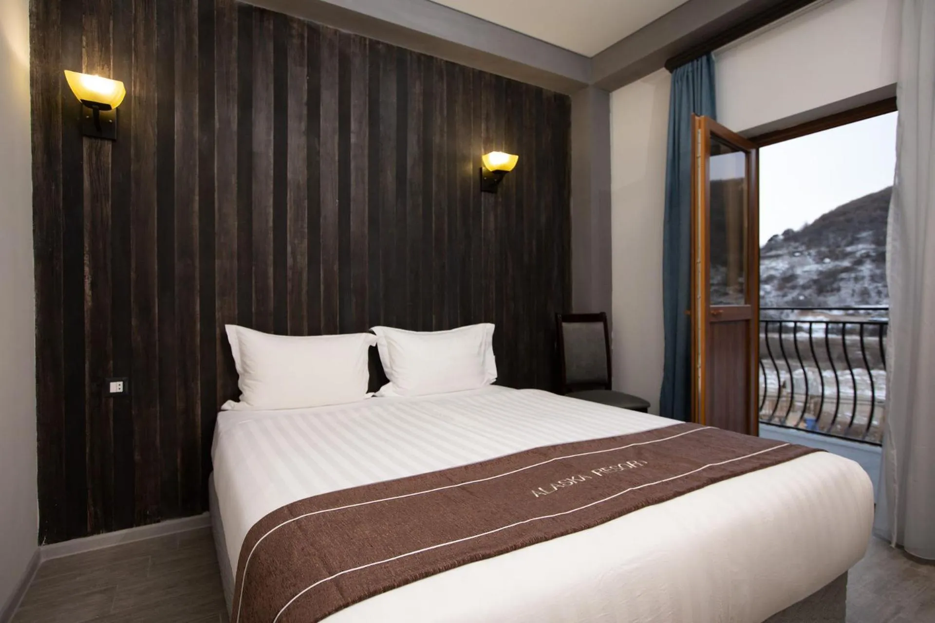 Bed in Alaska Resort