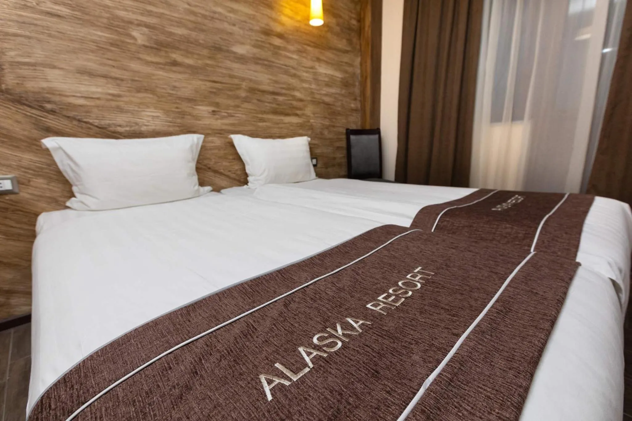 Bed in Alaska Resort
