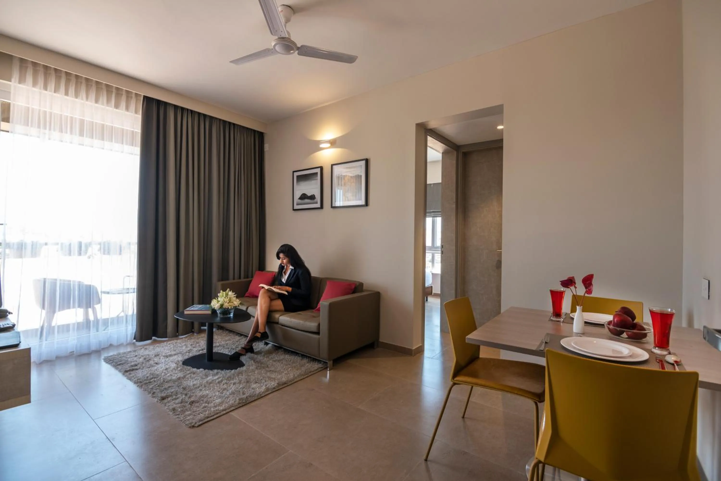 Living room in Hotel Avora Tree By Rivido Kempegowda Airport Road