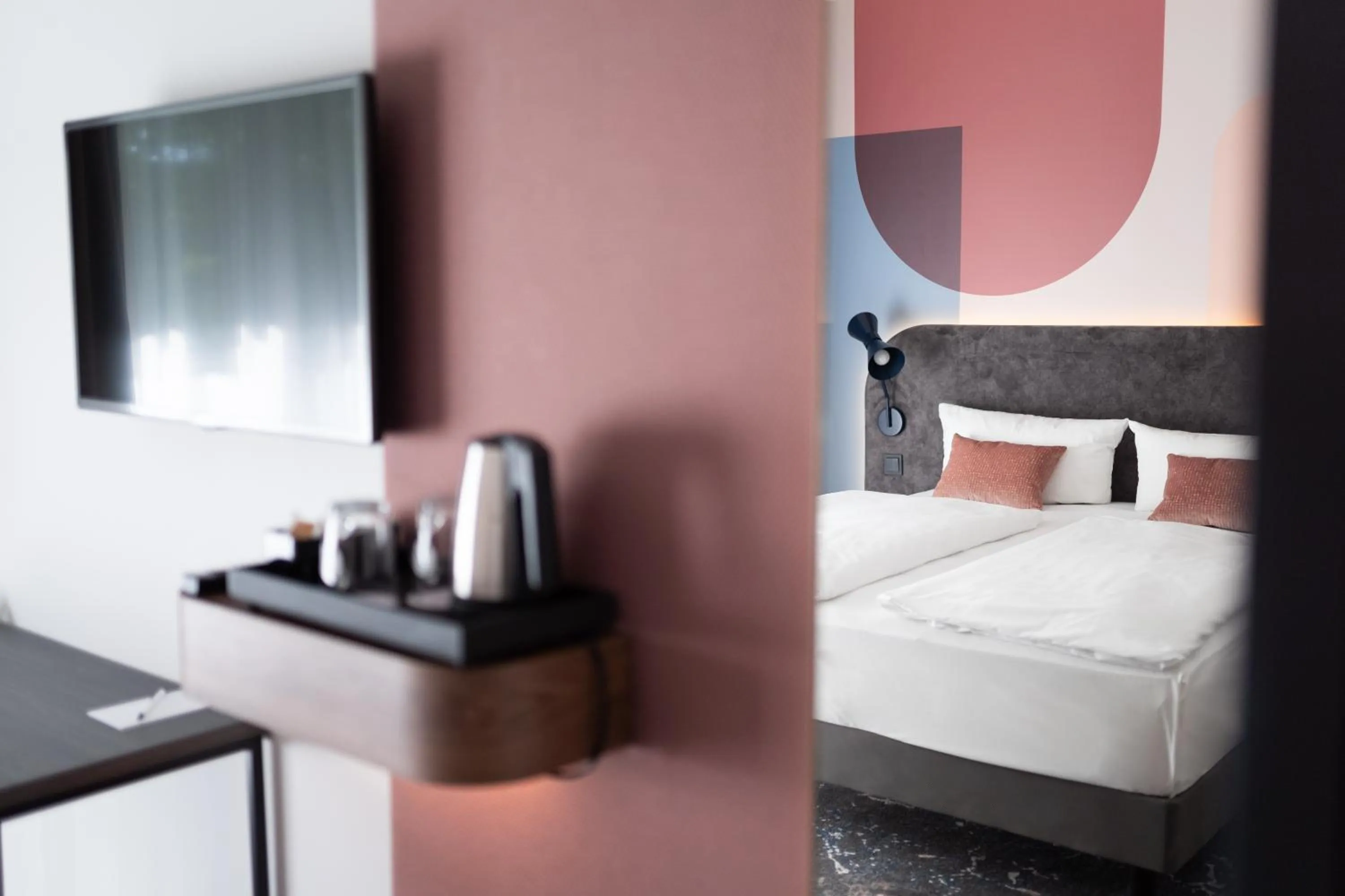 Coffee/tea facilities, Bed in Mercure Mainz City Center