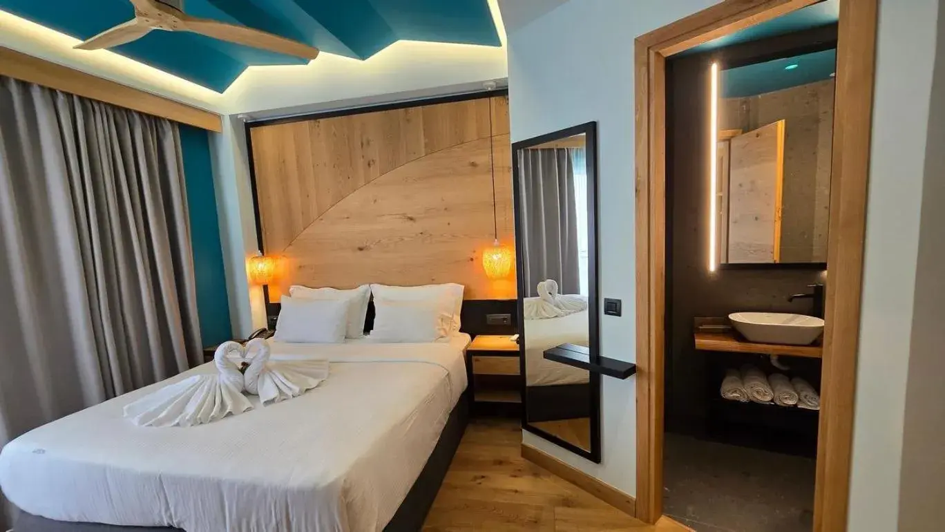 Balcony/Terrace, Bed in Artion Boutique by Enorme Balcony/Terrace, Bed in Artion Boutique by Enorme