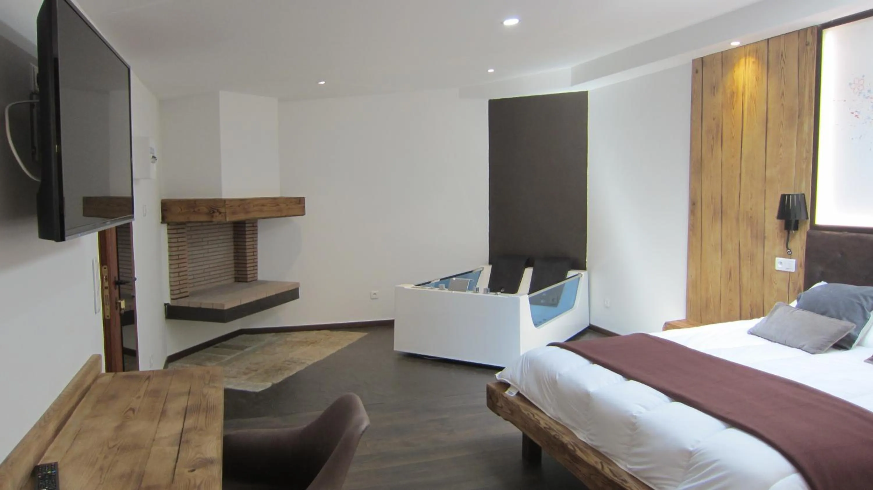 Bed in Hôtel Cantu di Fiumu