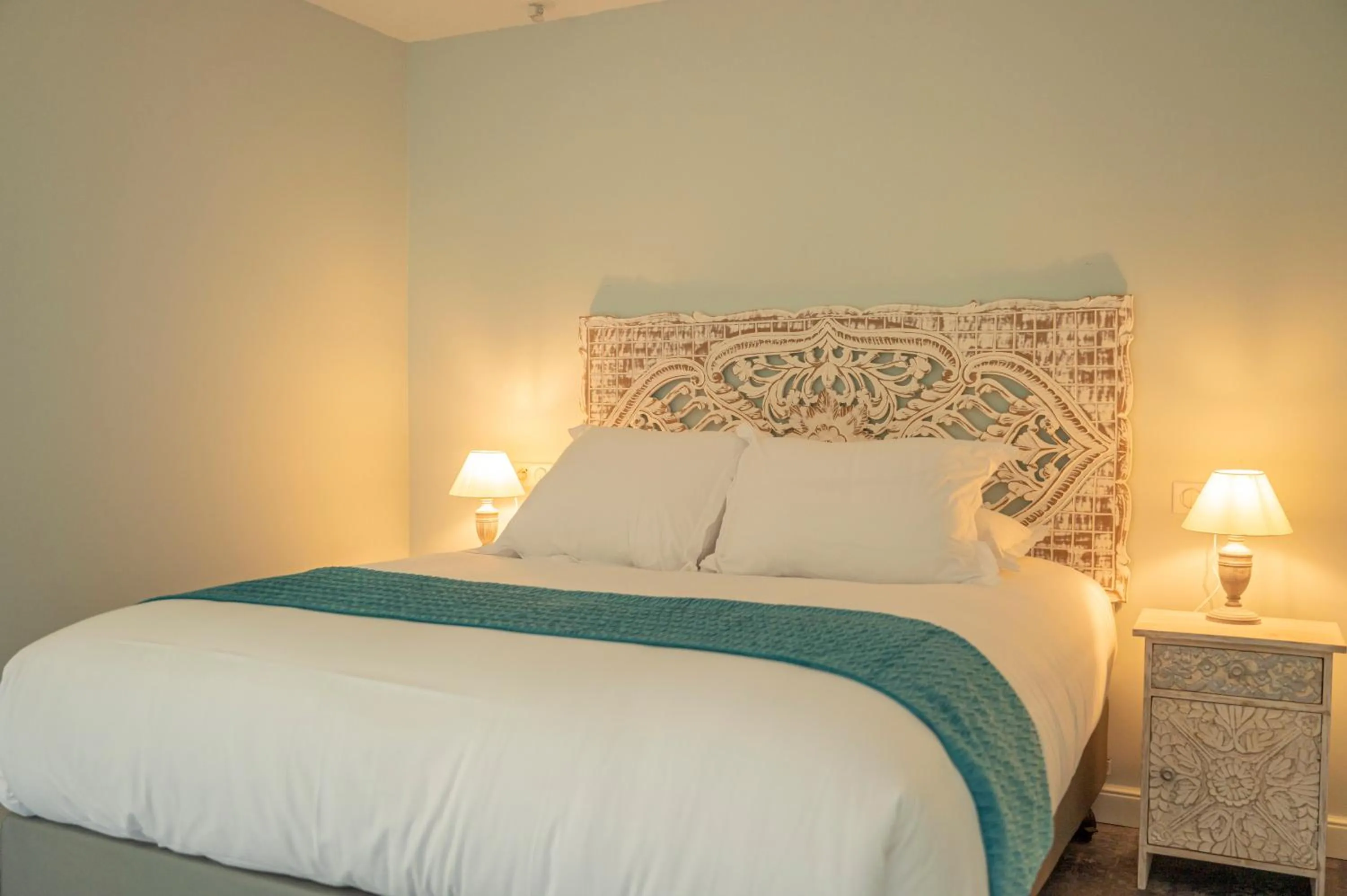 Bed in Hôtel Cantu di Fiumu