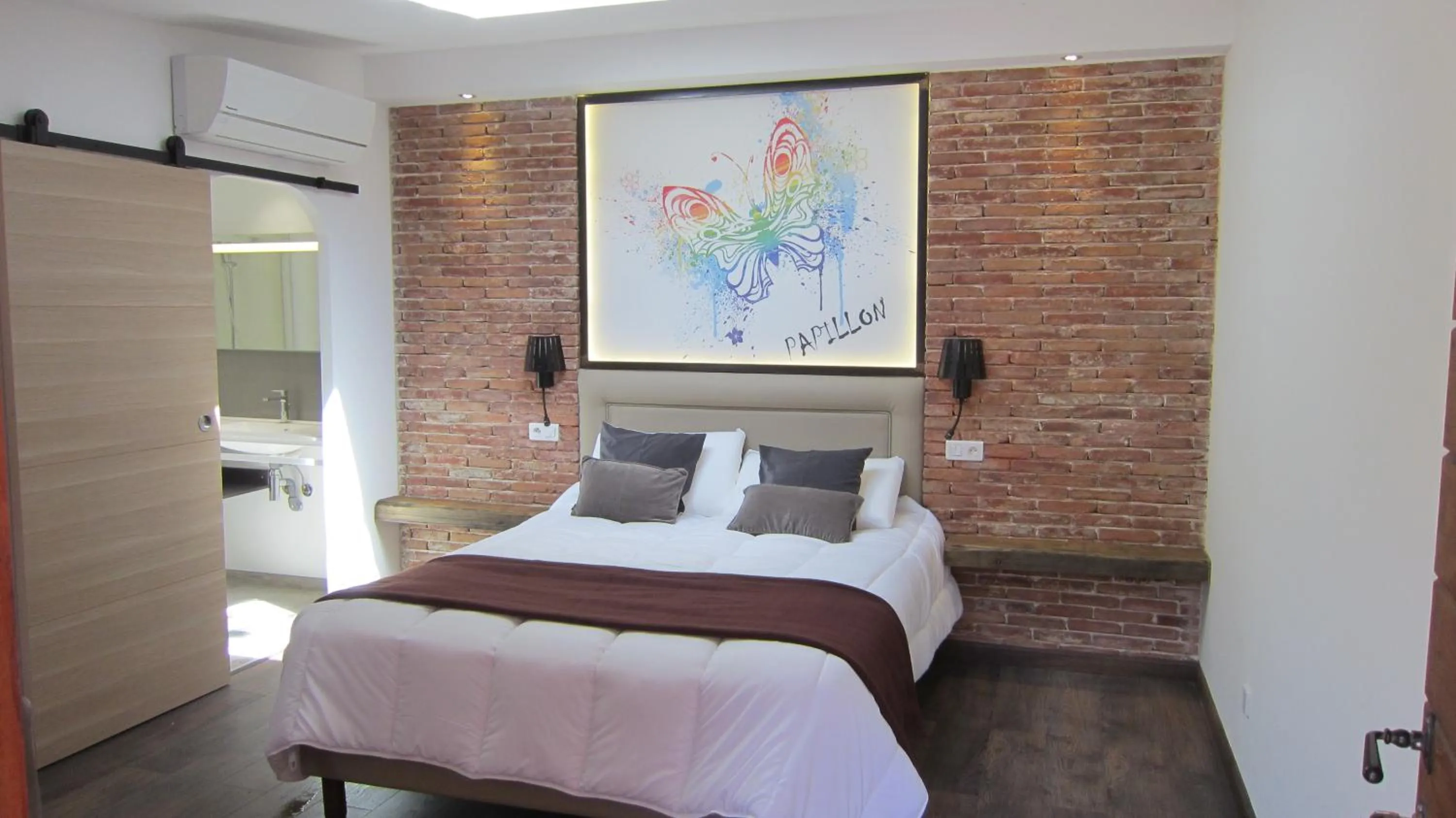 Bed in Hôtel Cantu di Fiumu