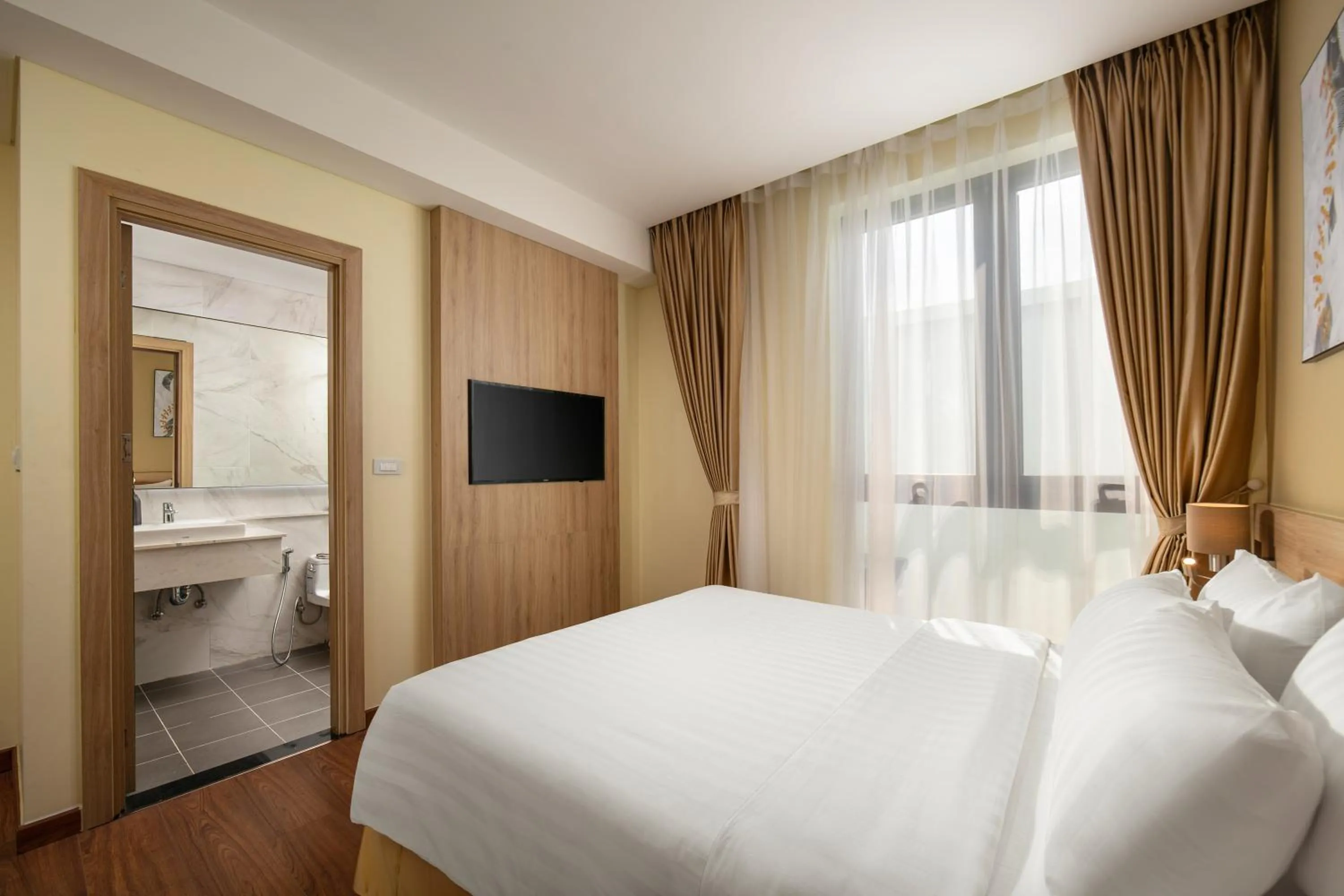 Bed in Viryla Boutique Hotel