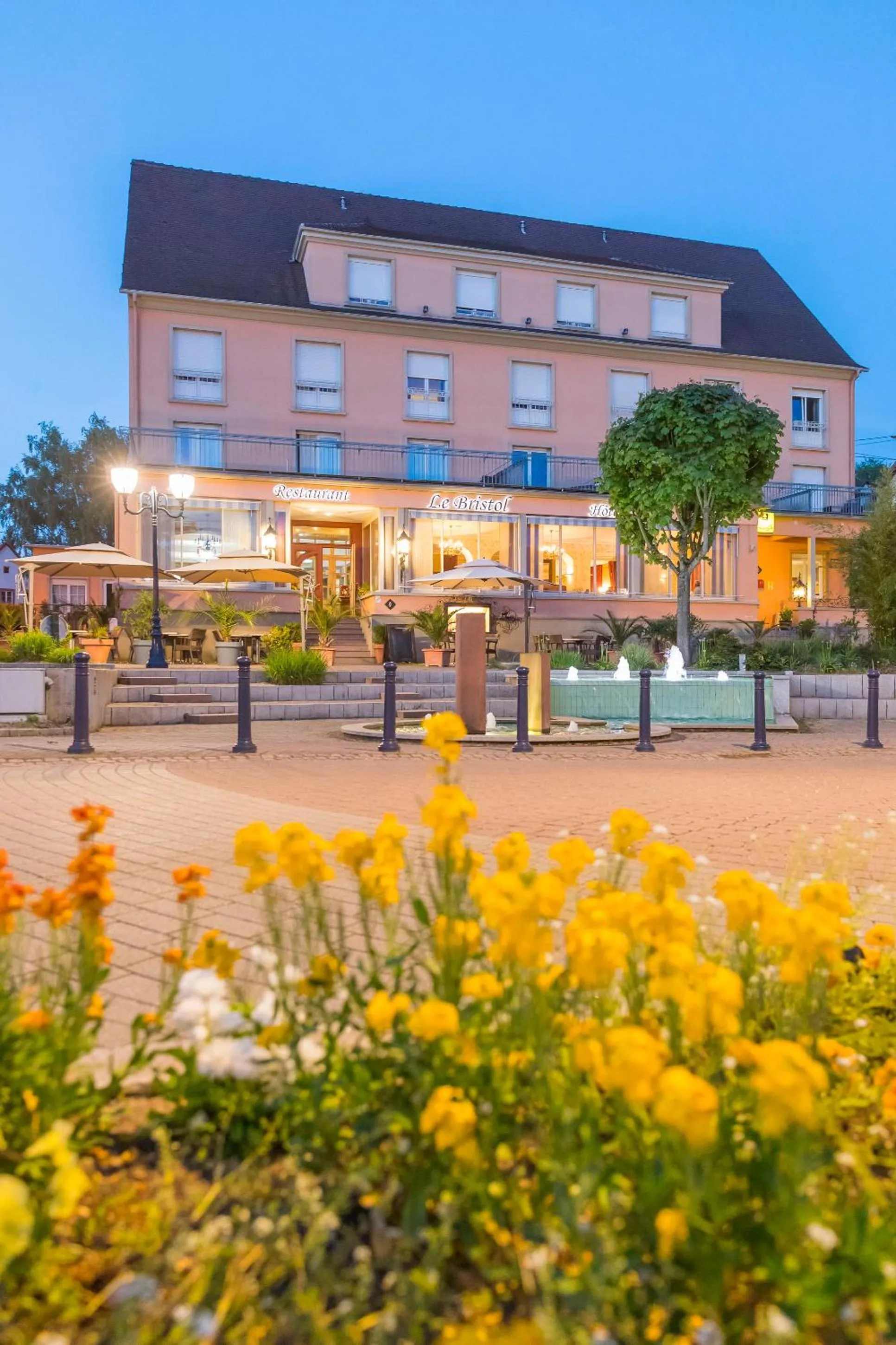 Property building in Hôtel Restaurant Le Bristol