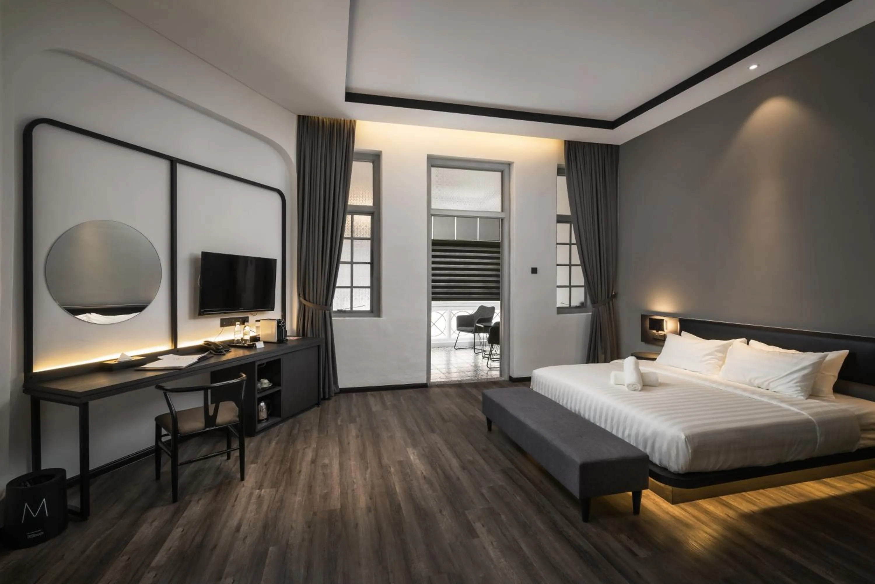 Bedroom, Bed in Modern Hotel Georgetown