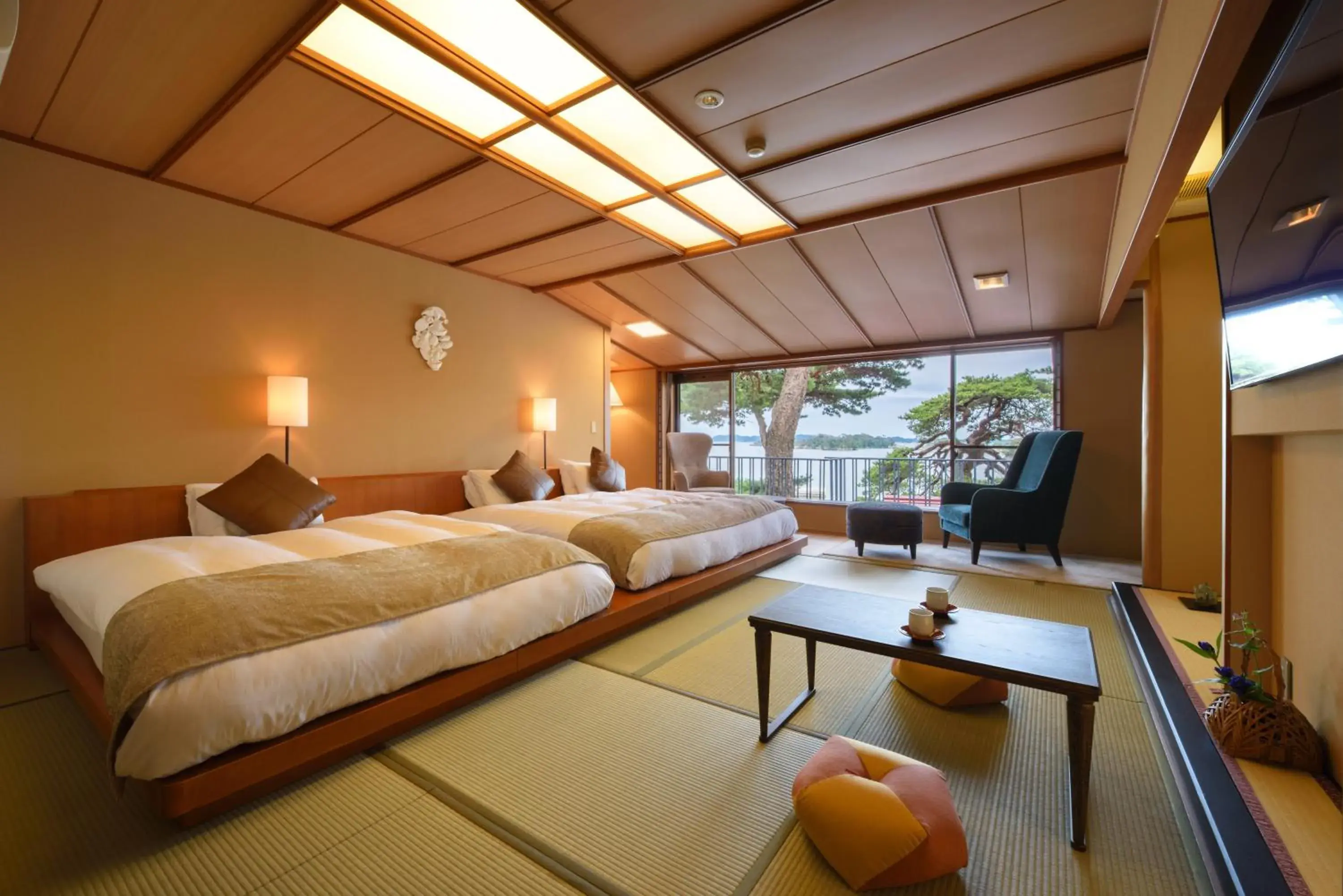 Photo of the whole room, Bed in Komatsu-kan Kofu-tei Photo of the whole room, Bed in Komatsu-kan Kofu-tei