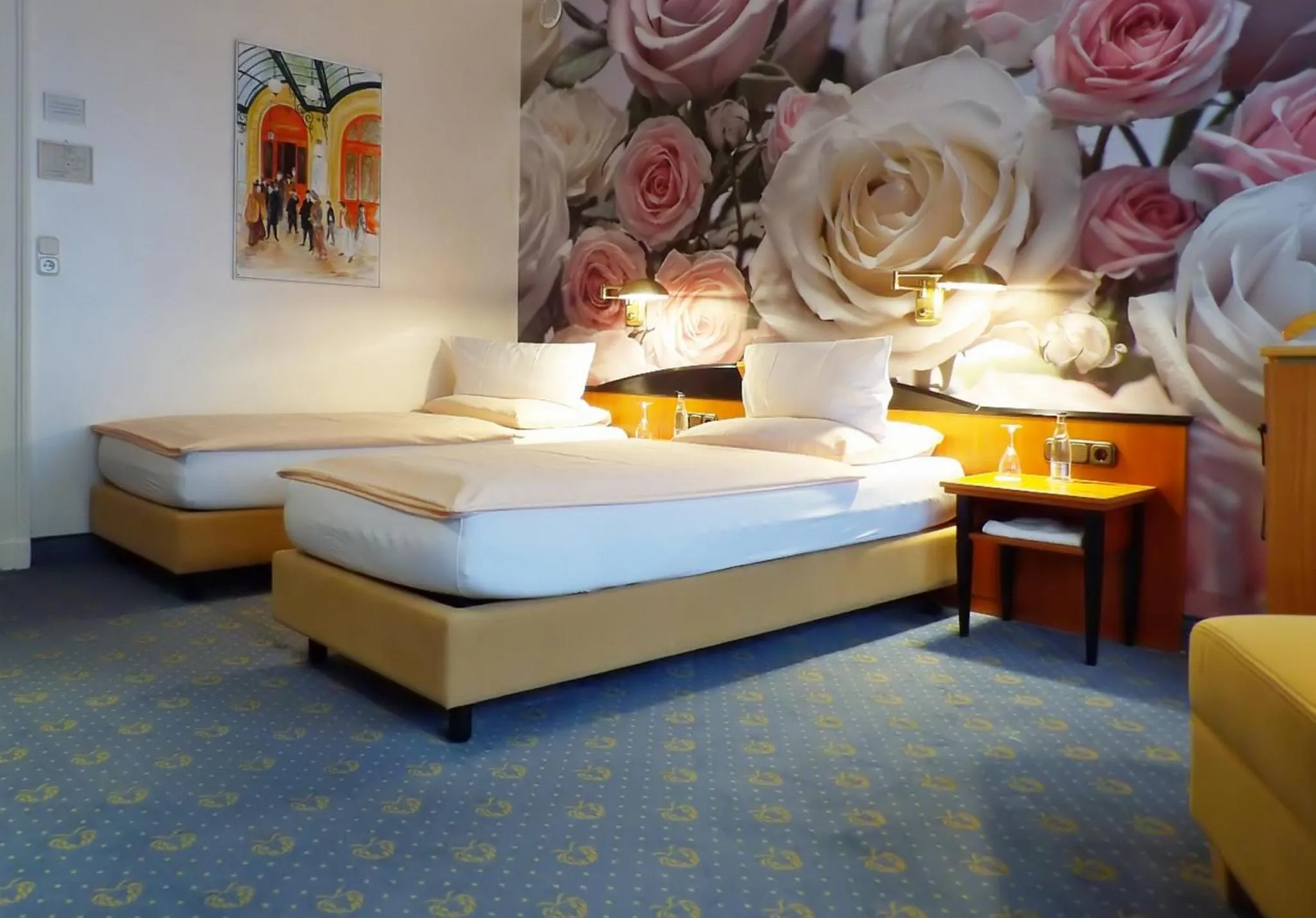 Bed in Hotel Jugendstil