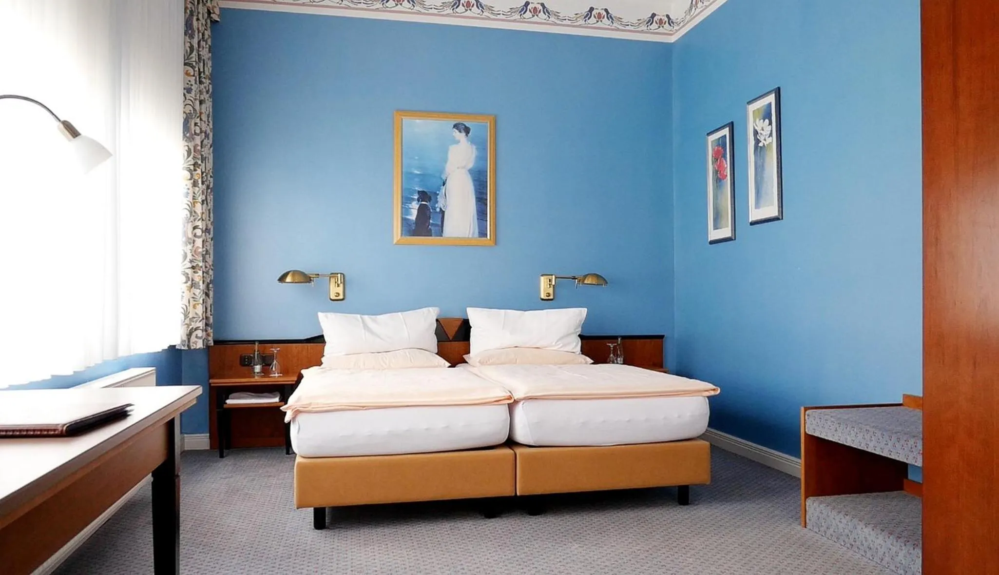 Bed in Hotel Jugendstil