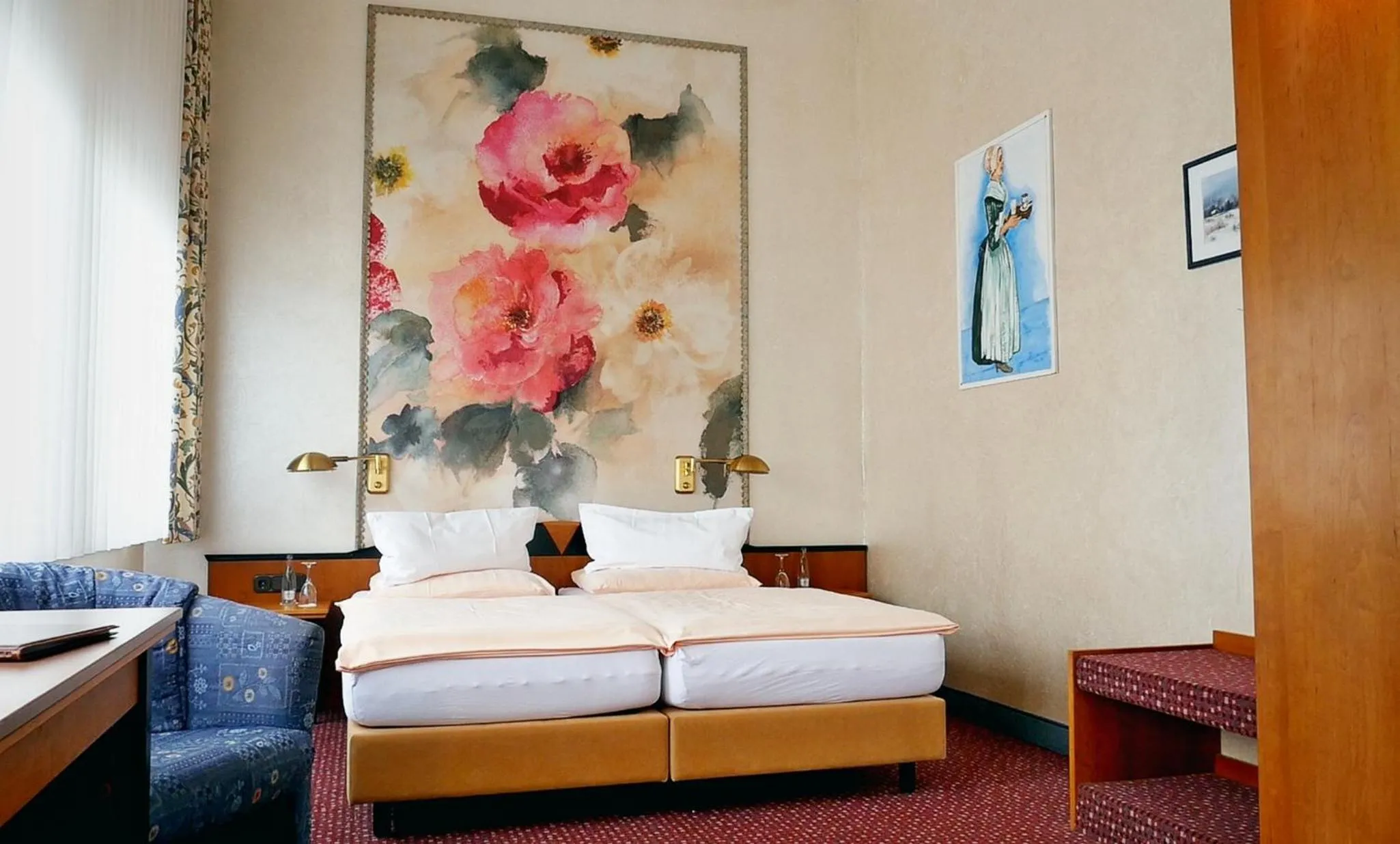 Bedroom, Bed in Hotel Jugendstil