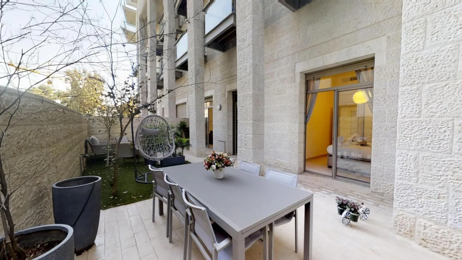 Patio in Haneviim Court Luxury by Rental Israel
