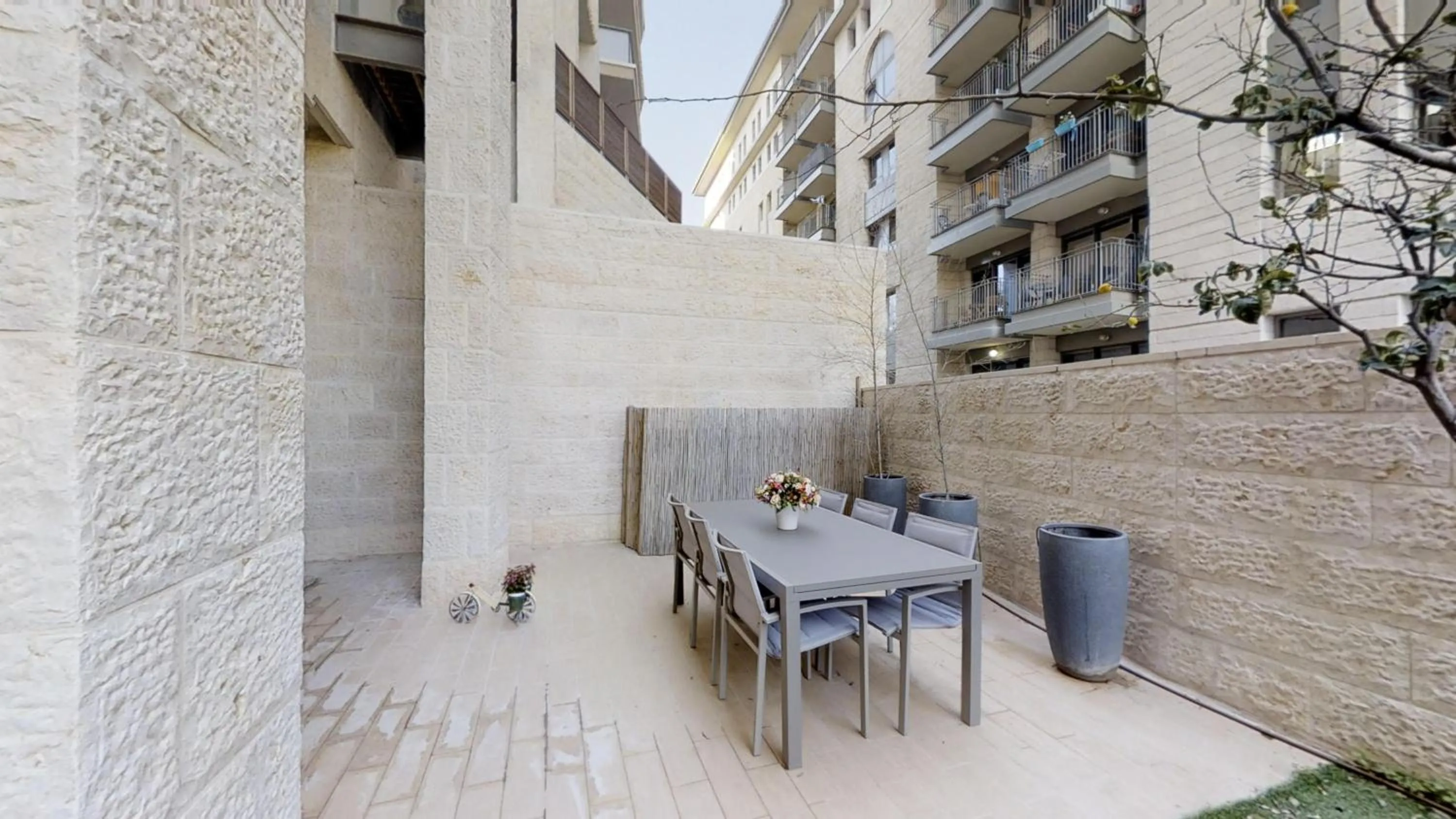 Patio in Haneviim Court Luxury by Rental Israel